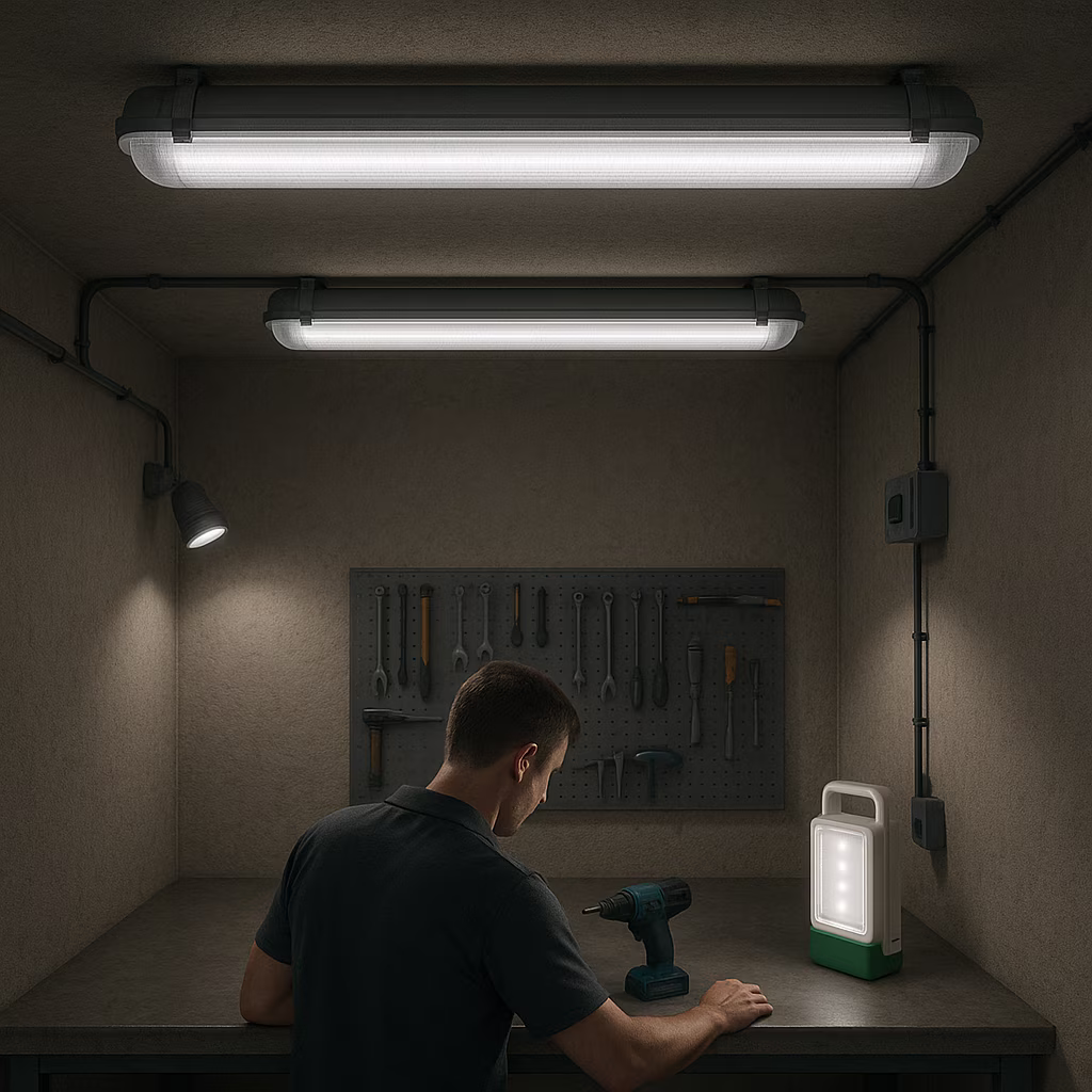 Osvětlení dílny