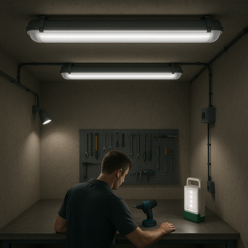 Osvětlení dílny