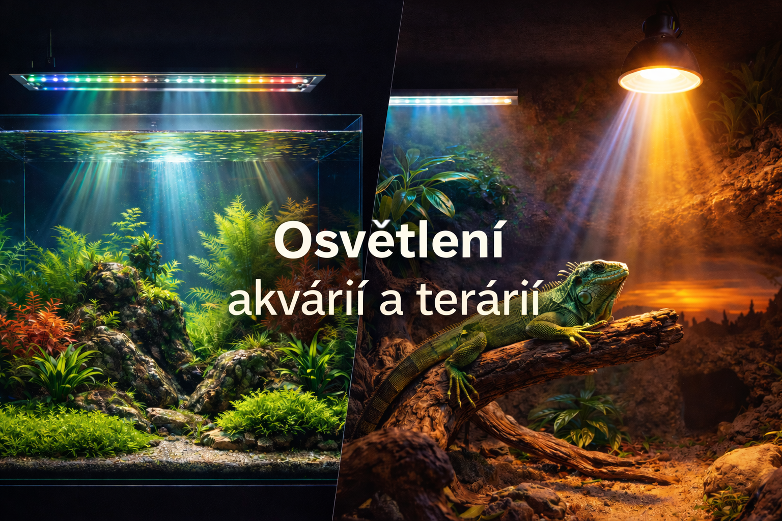 Osvětlení akvárií a terárií – správné světlo pro vodní i suchozemské mazlíčky