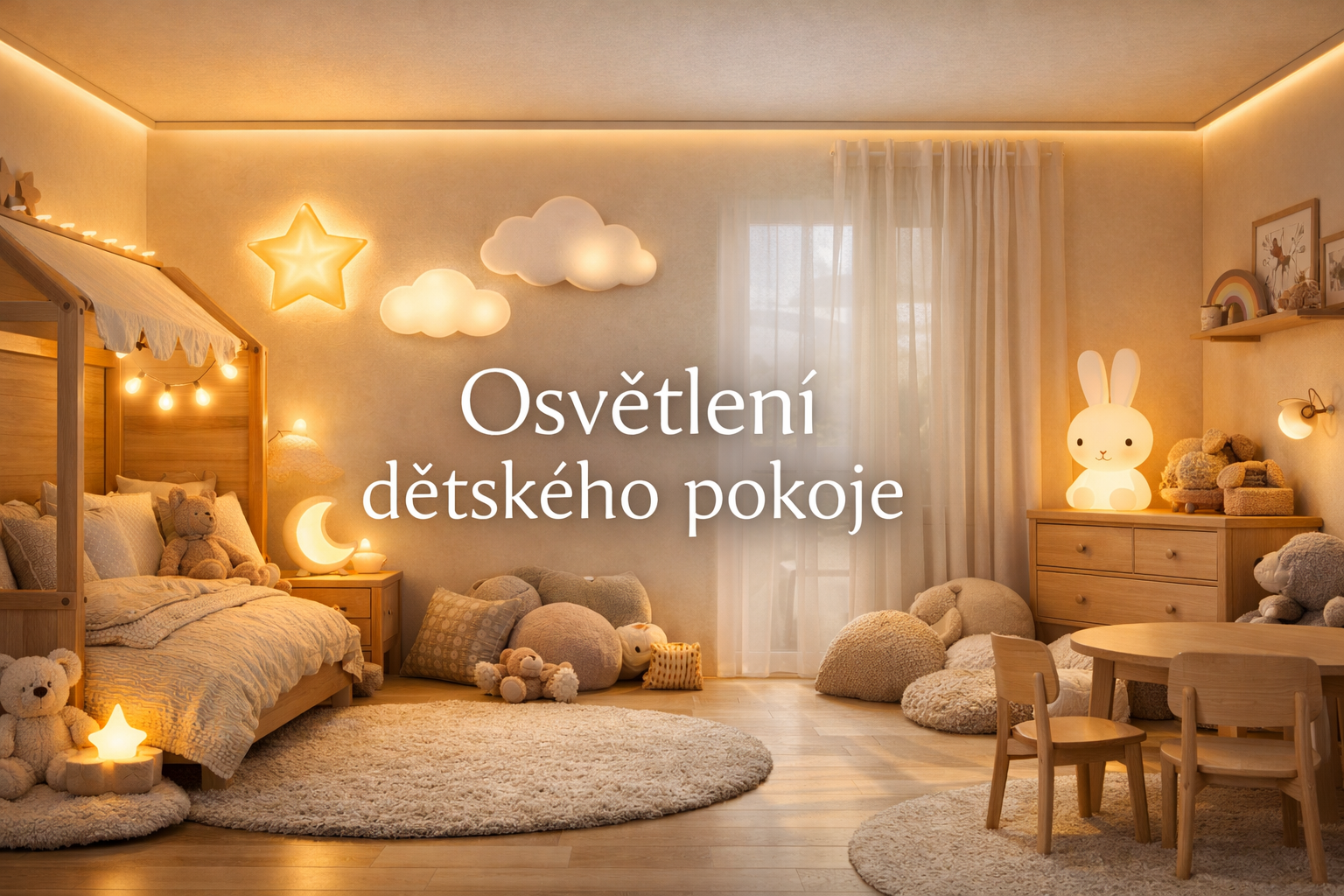 Osvětlení dětského pokoje – bezpečnost a hravý design v jednom