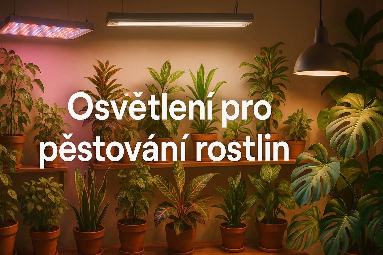 Osvětlení pro pěstování rostlin: Jak vybrat grow light pro domácí džungli