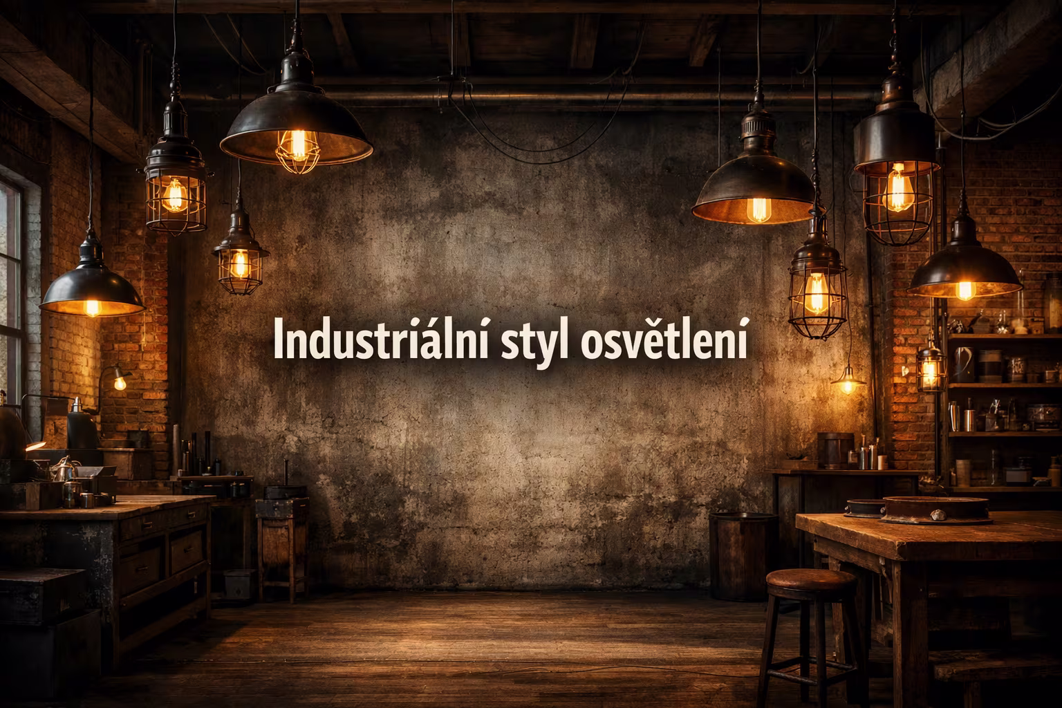 Industriální styl osvětlení
