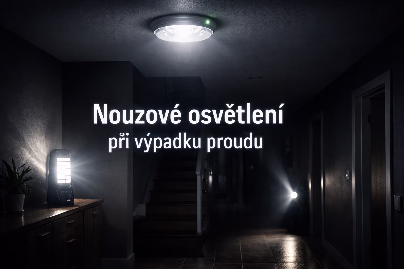 Nouzové osvětlení při výpadku proudu
