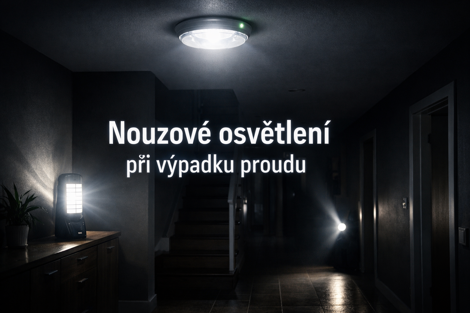 Nouzové osvětlení při výpadku proudu