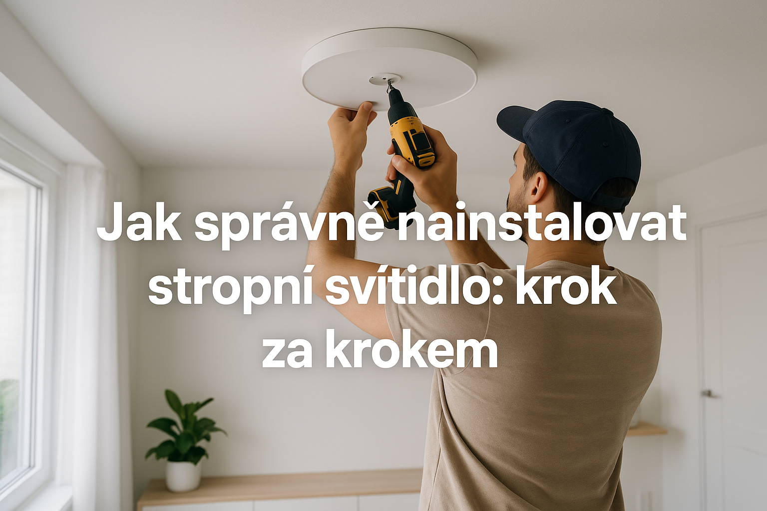 Jak správně nainstalovat stropní svítidlo: krok za krokem