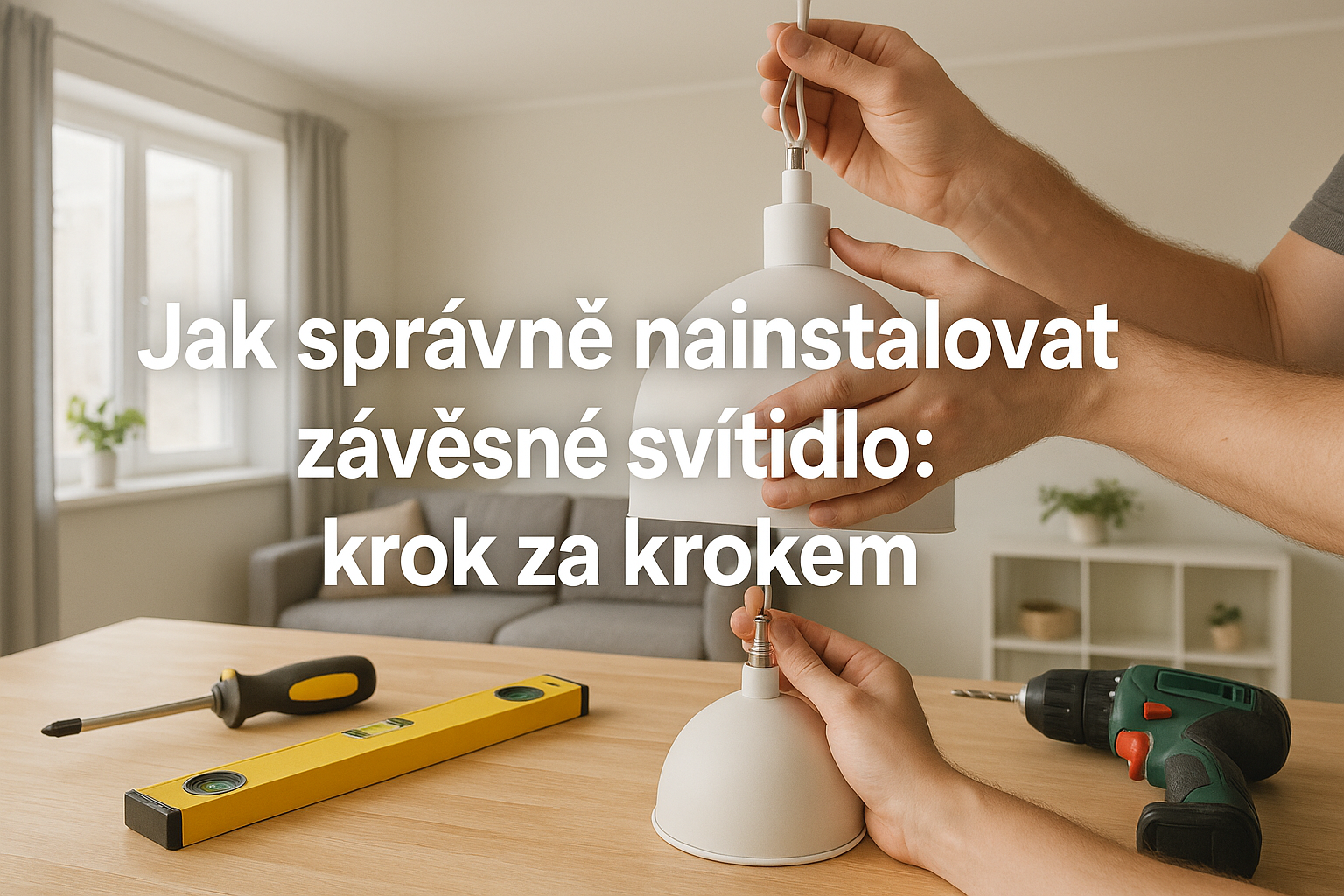 Jak správně nainstalovat závěsné svítidlo: krok za krokem