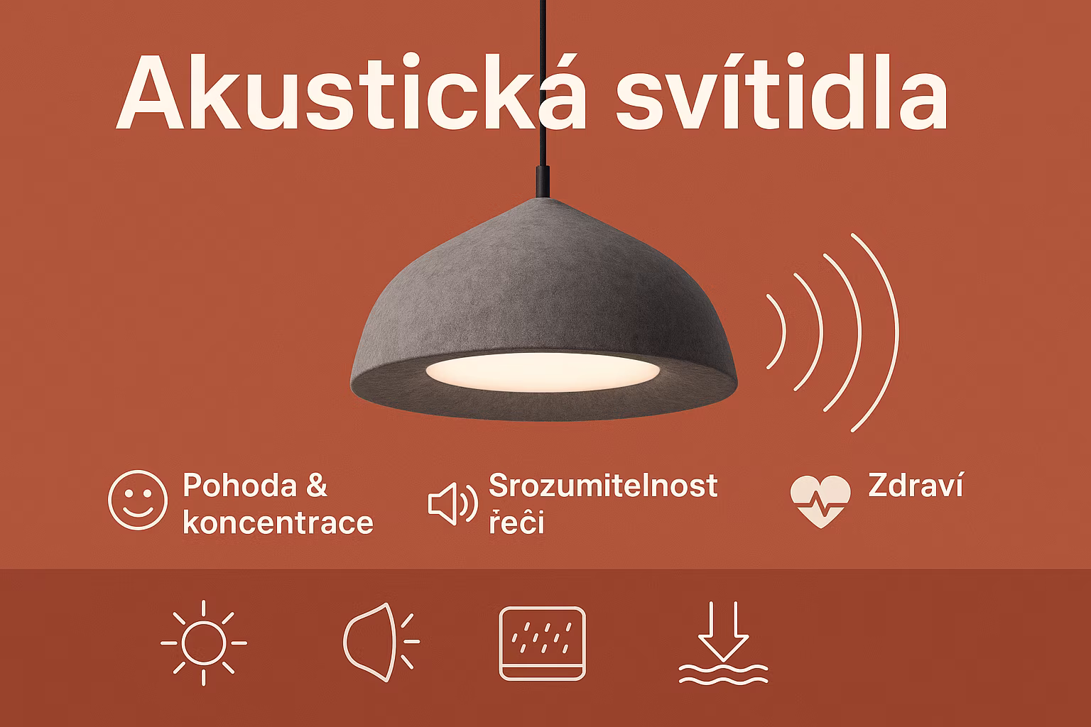 Akustická svítidla