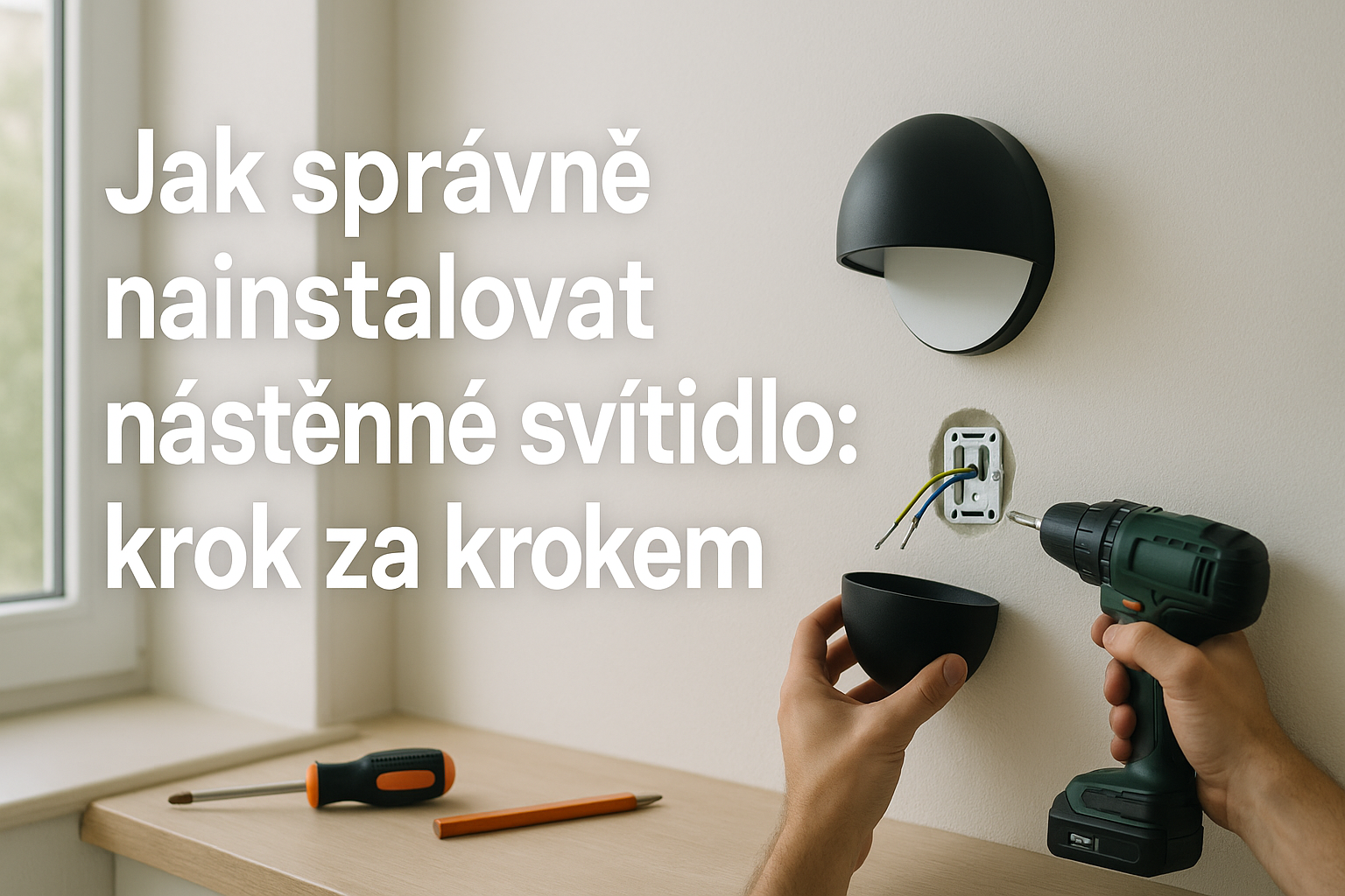 Jak správně nainstalovat nástěnné svítidlo: krok za krokem