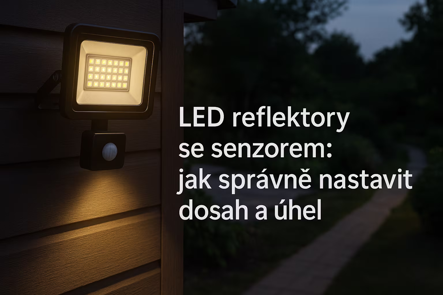 LED reflektory se senzorem