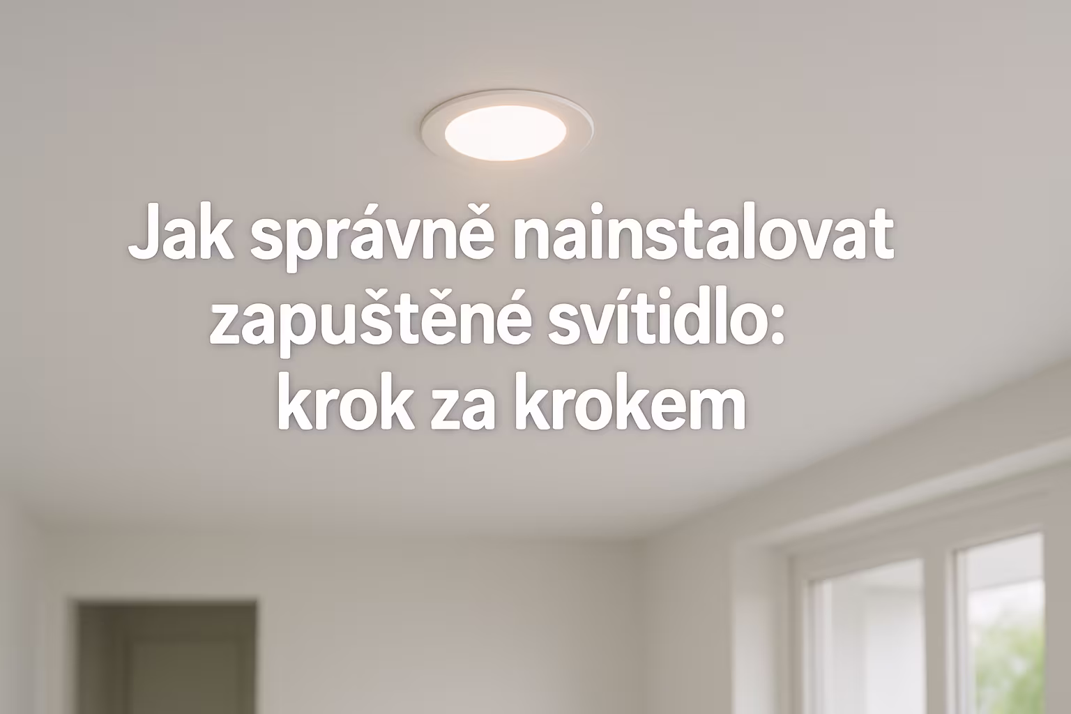 Jak správně nainstalovat zapuštěné svítidlo