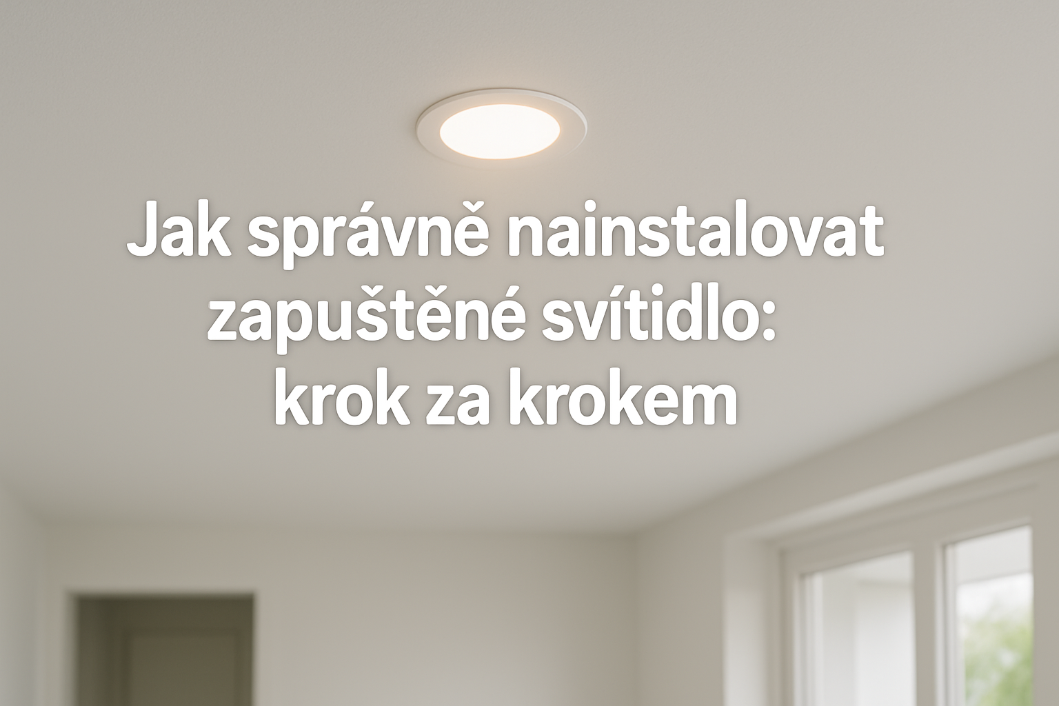 Jak správně nainstalovat zapuštěné svítidlo: krok za krokem
