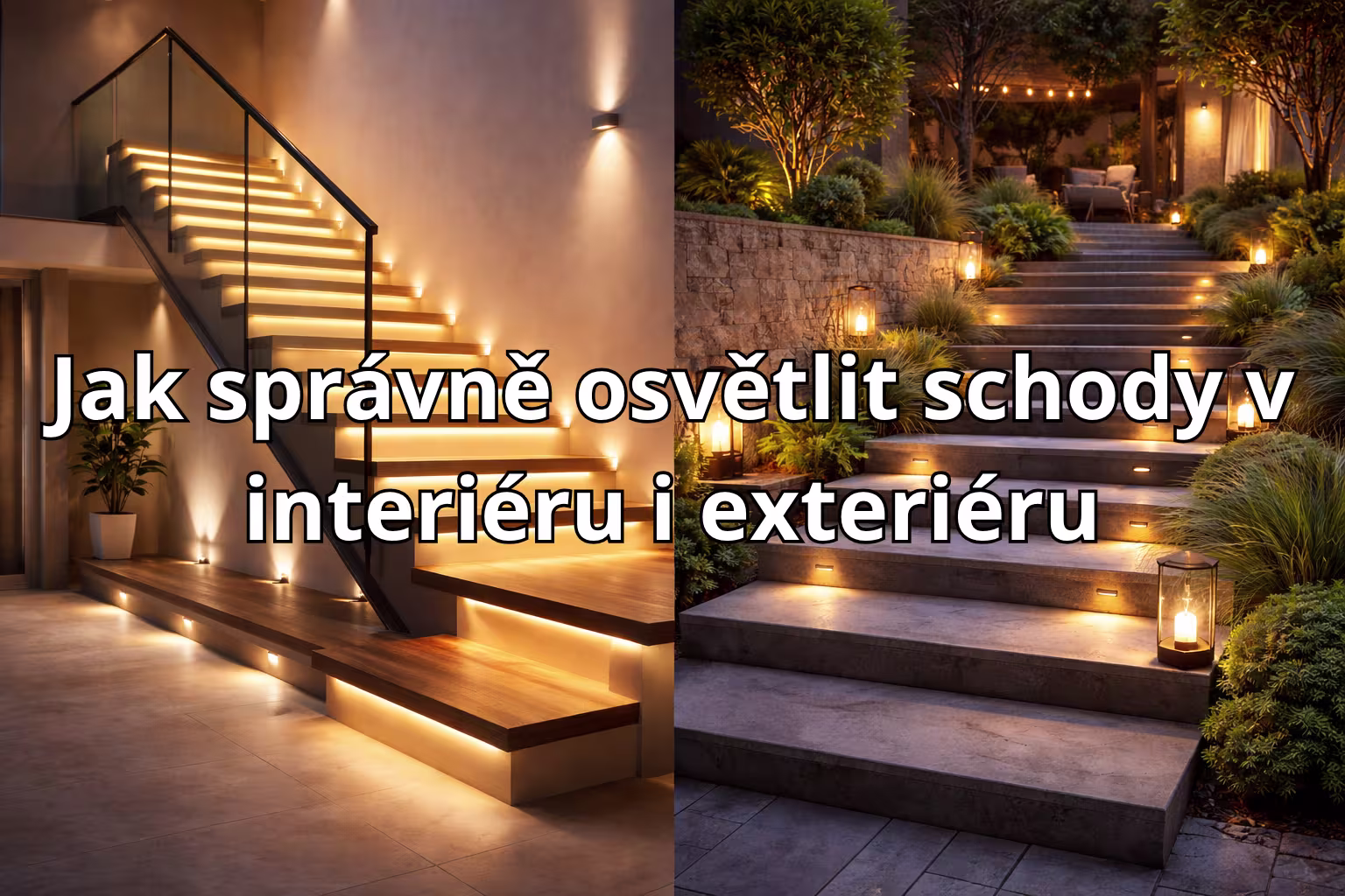 Jak správně osvětlit schody v interiéru i exteriéru