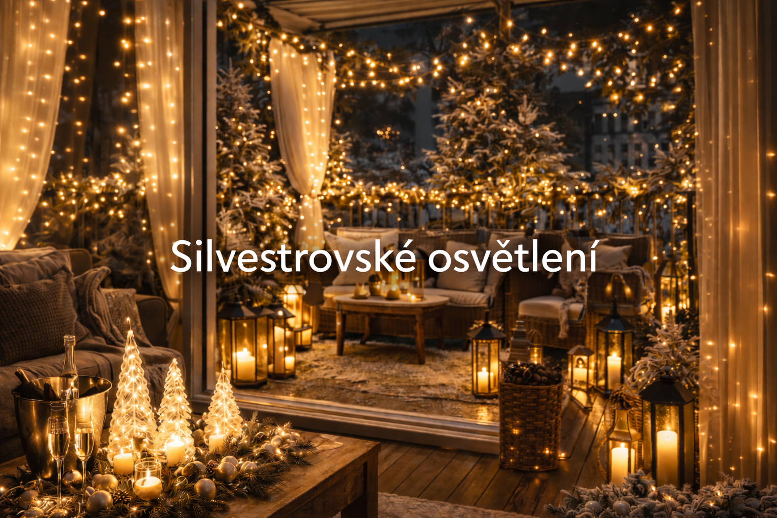 Silvestrovské osvětlení – slavnostní atmosféra bez ohňostrojů