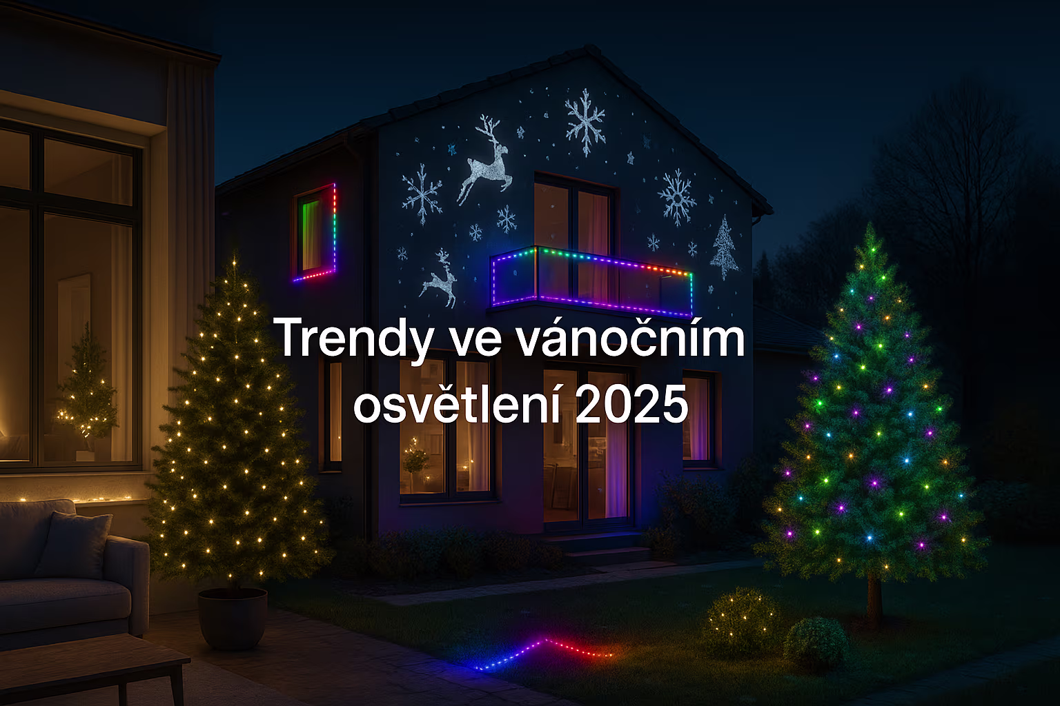 Trendy ve vánočním osvětlení 2025
