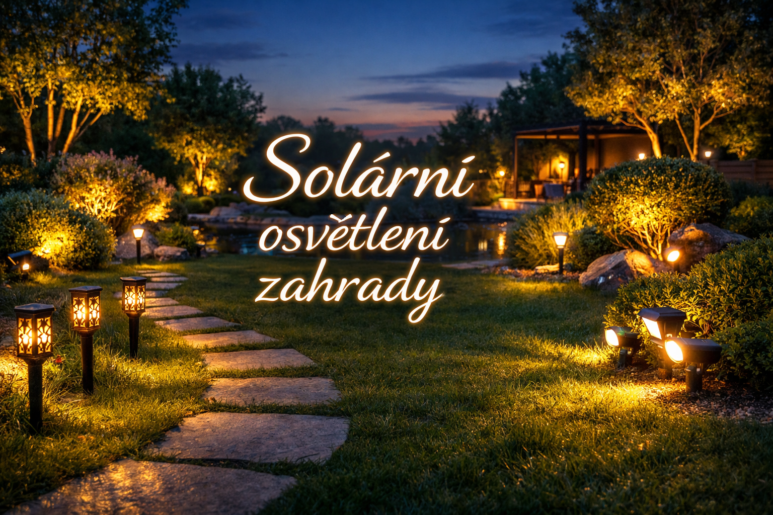 Solární osvětlení zahrady