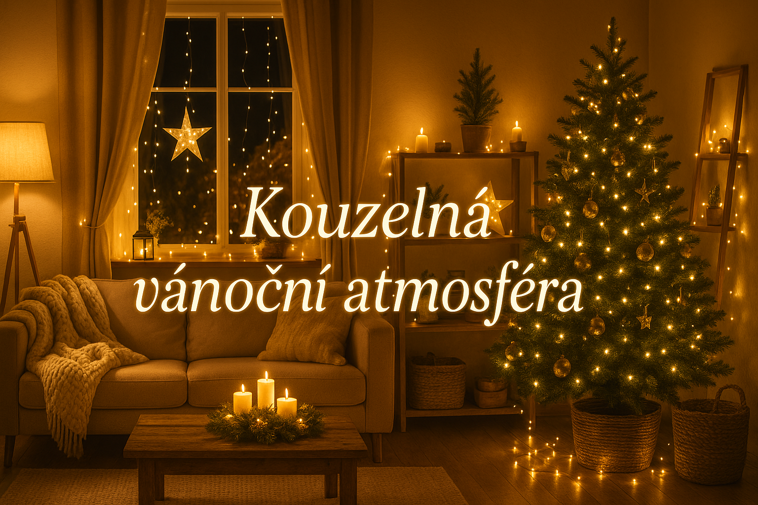 Kouzelná vánoční atmosféra: světelné dekorace pro útulný domov