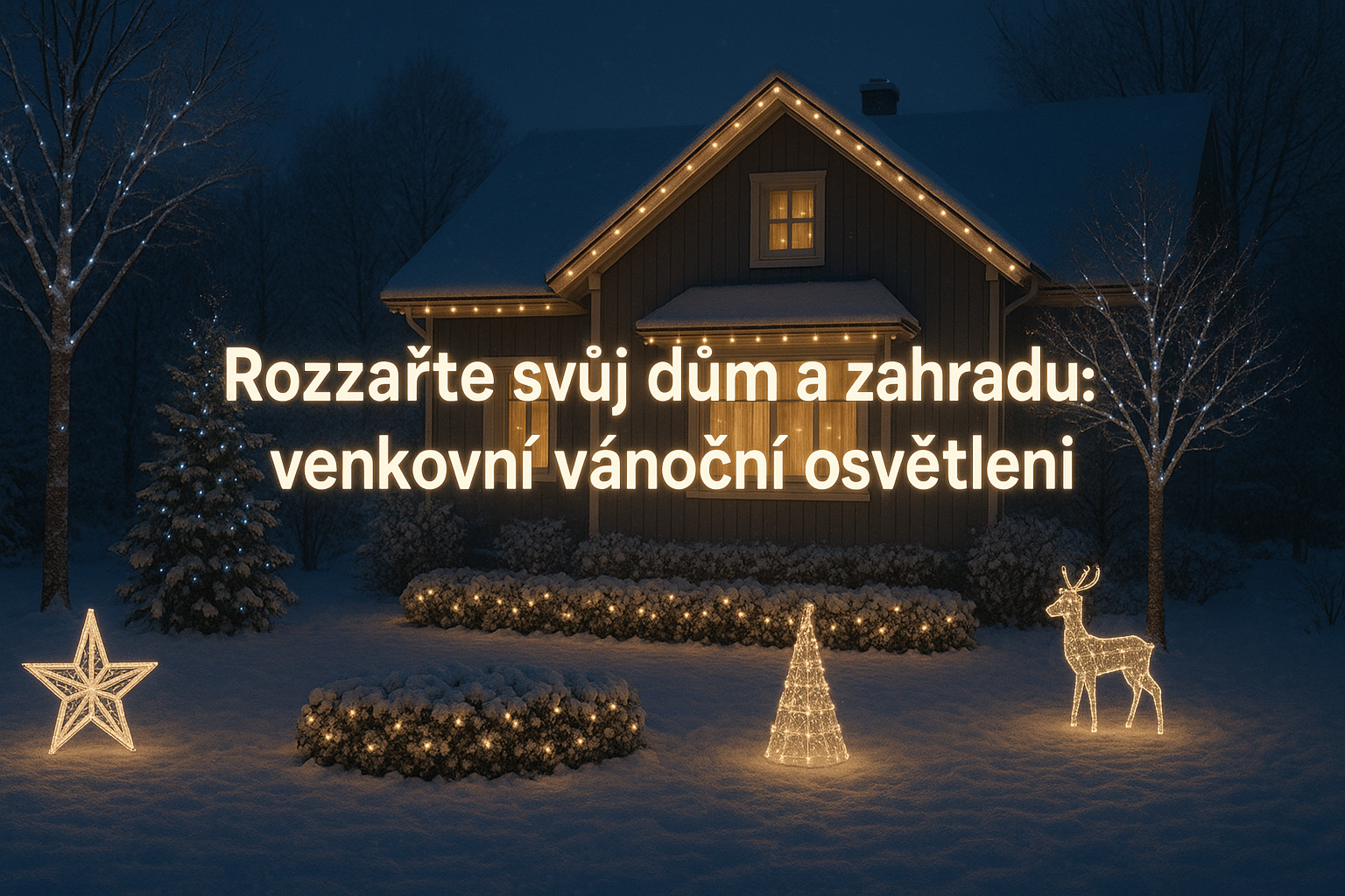 Rozzařte svůj dům a zahradu: venkovní vánoční osvětlení pro impozantní výzdobu