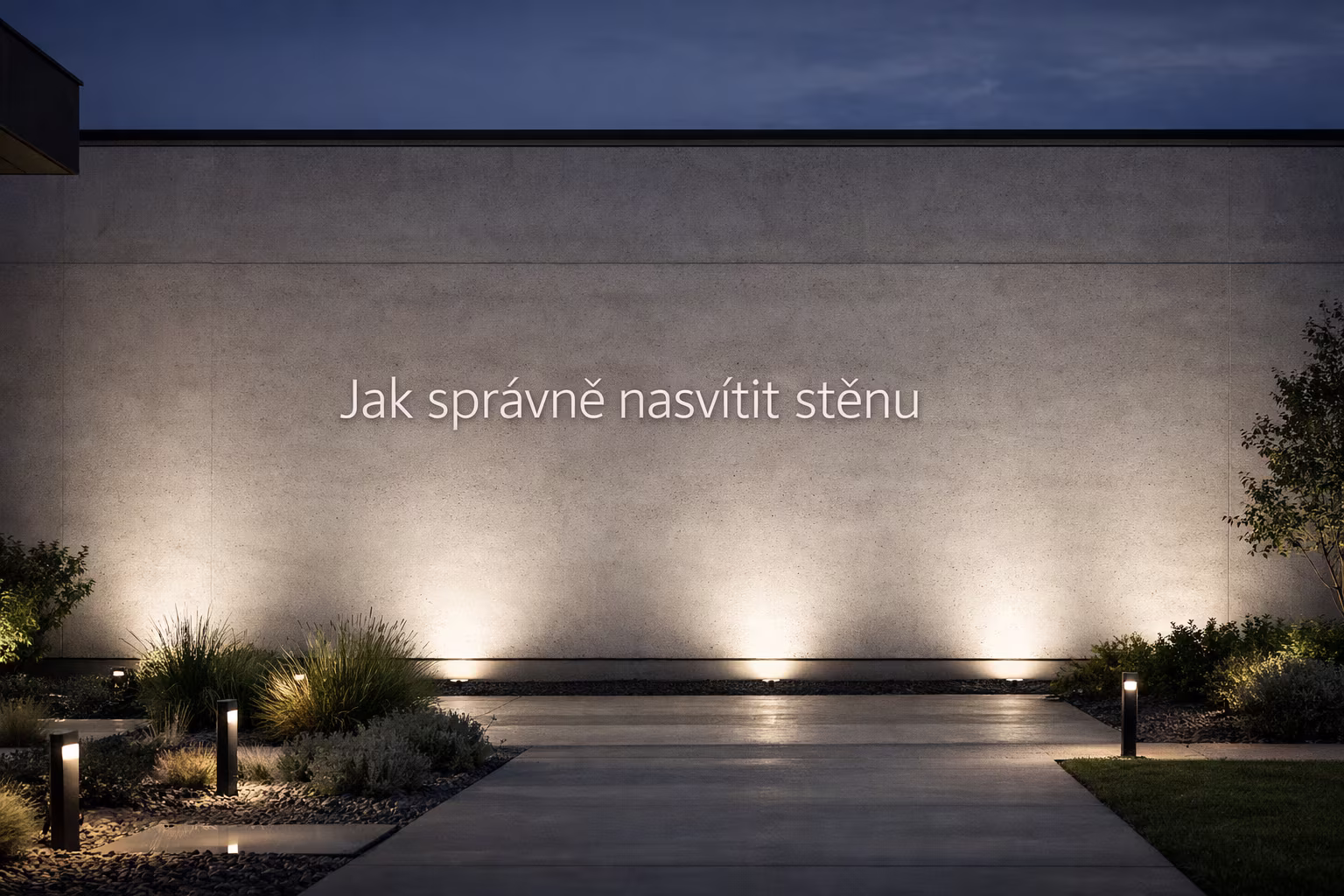 Jak správně nasvítit stěnu wallwashing