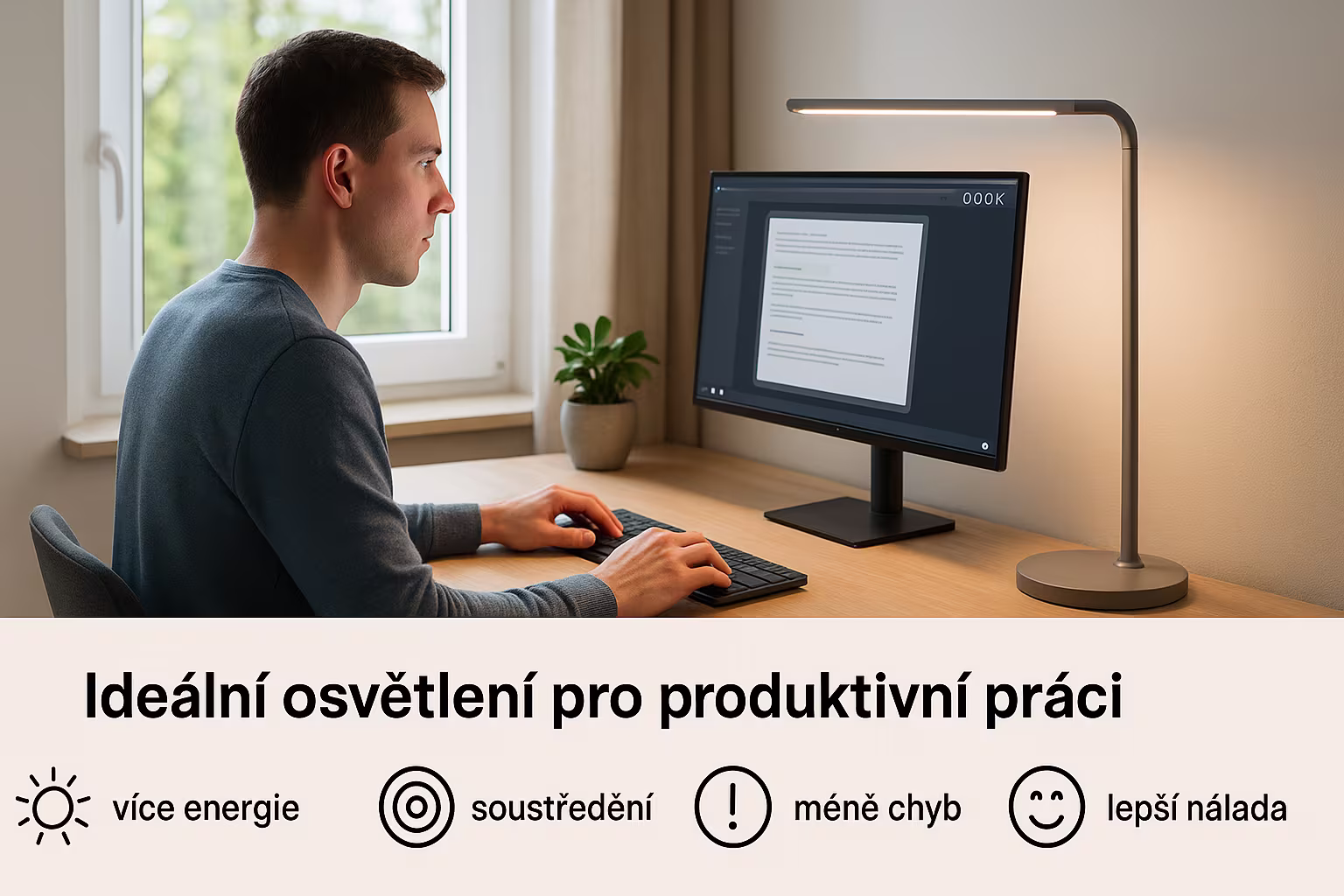 Efektivita práce pod kvalitním osvětlením