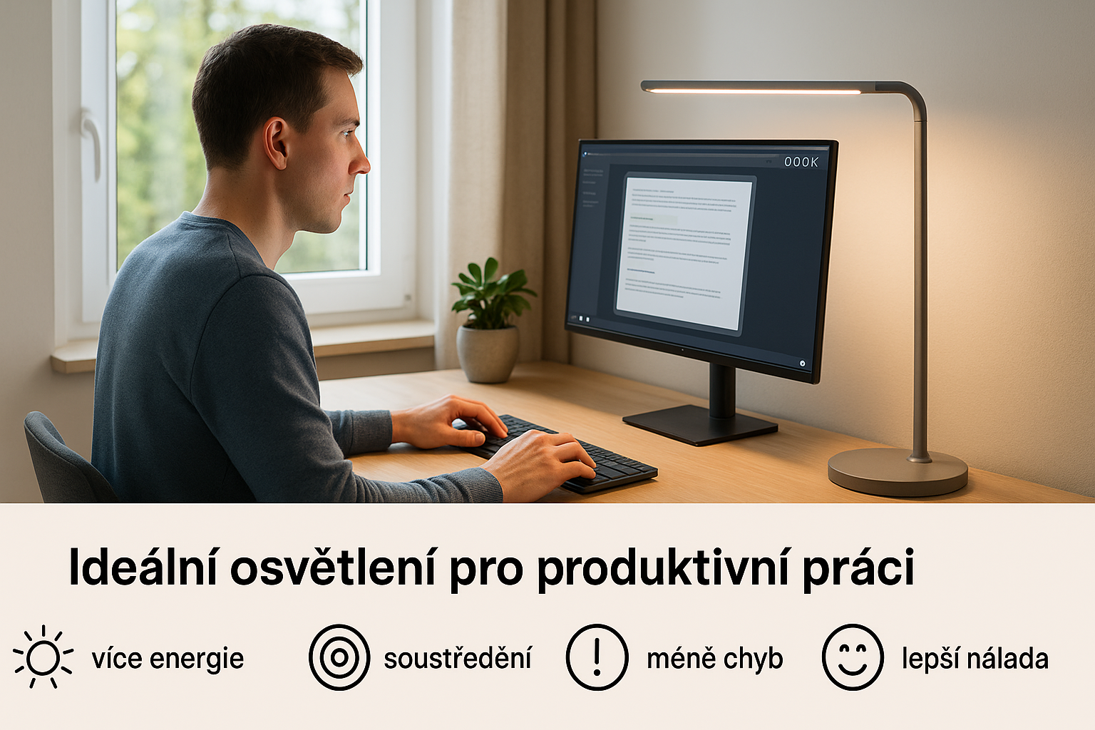 Efektivita práce pod kvalitním osvětlením