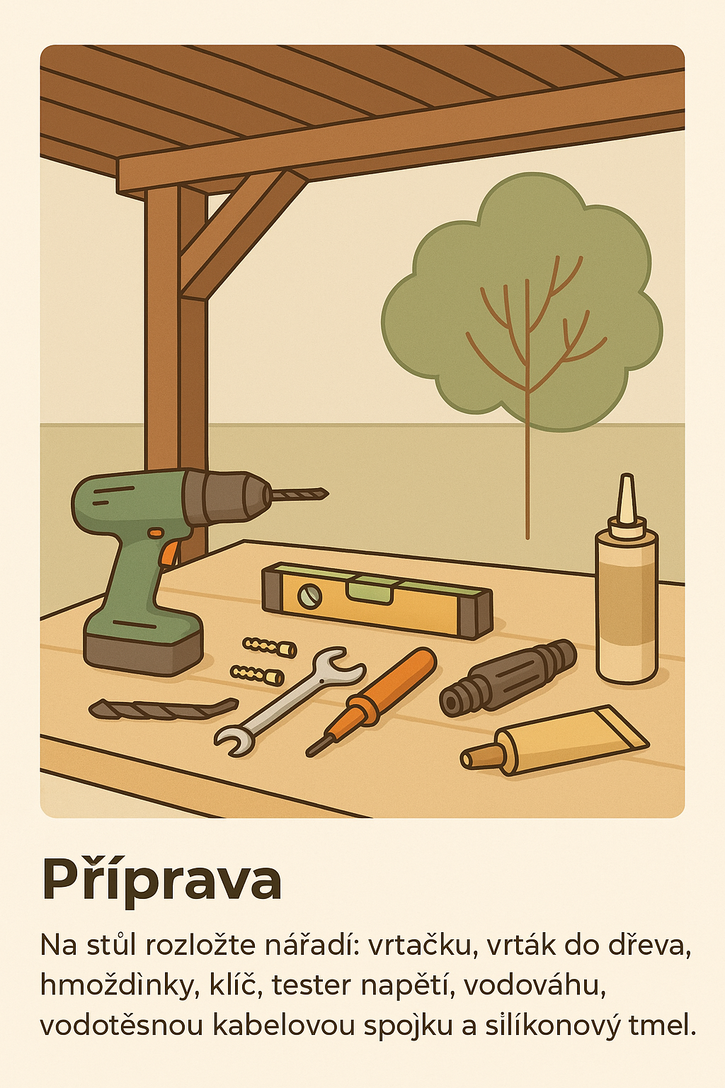 příprava a nářadí