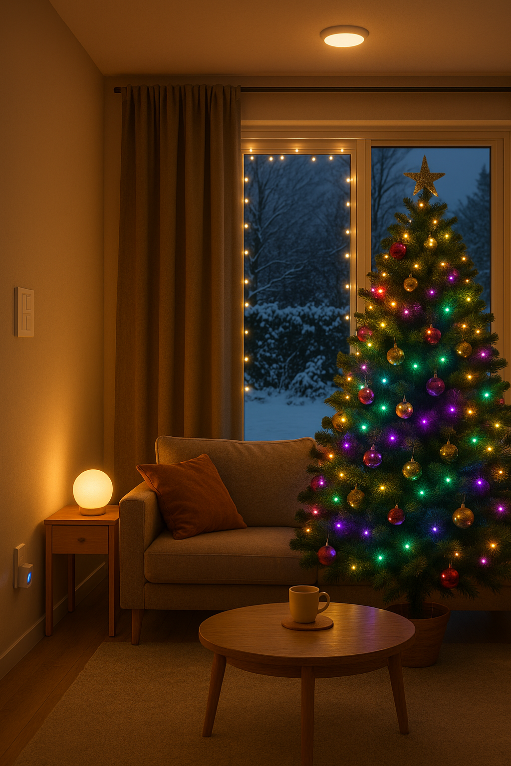 Vánoční chytré osvětlení