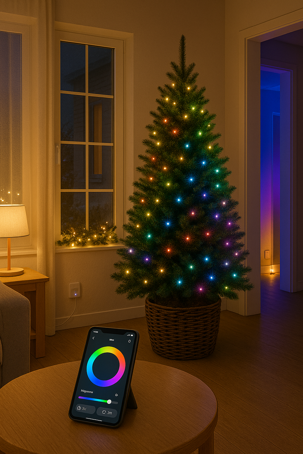 Vánoční chytré osvětlení 