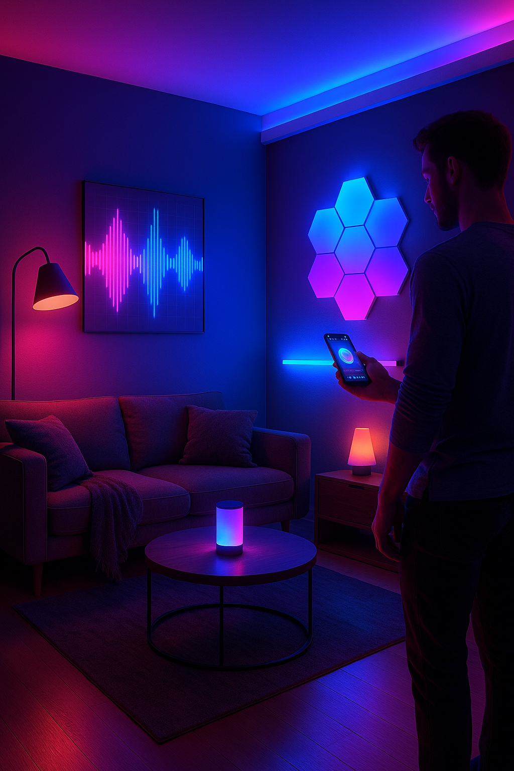 Umění - chytré osvětlení jako umění