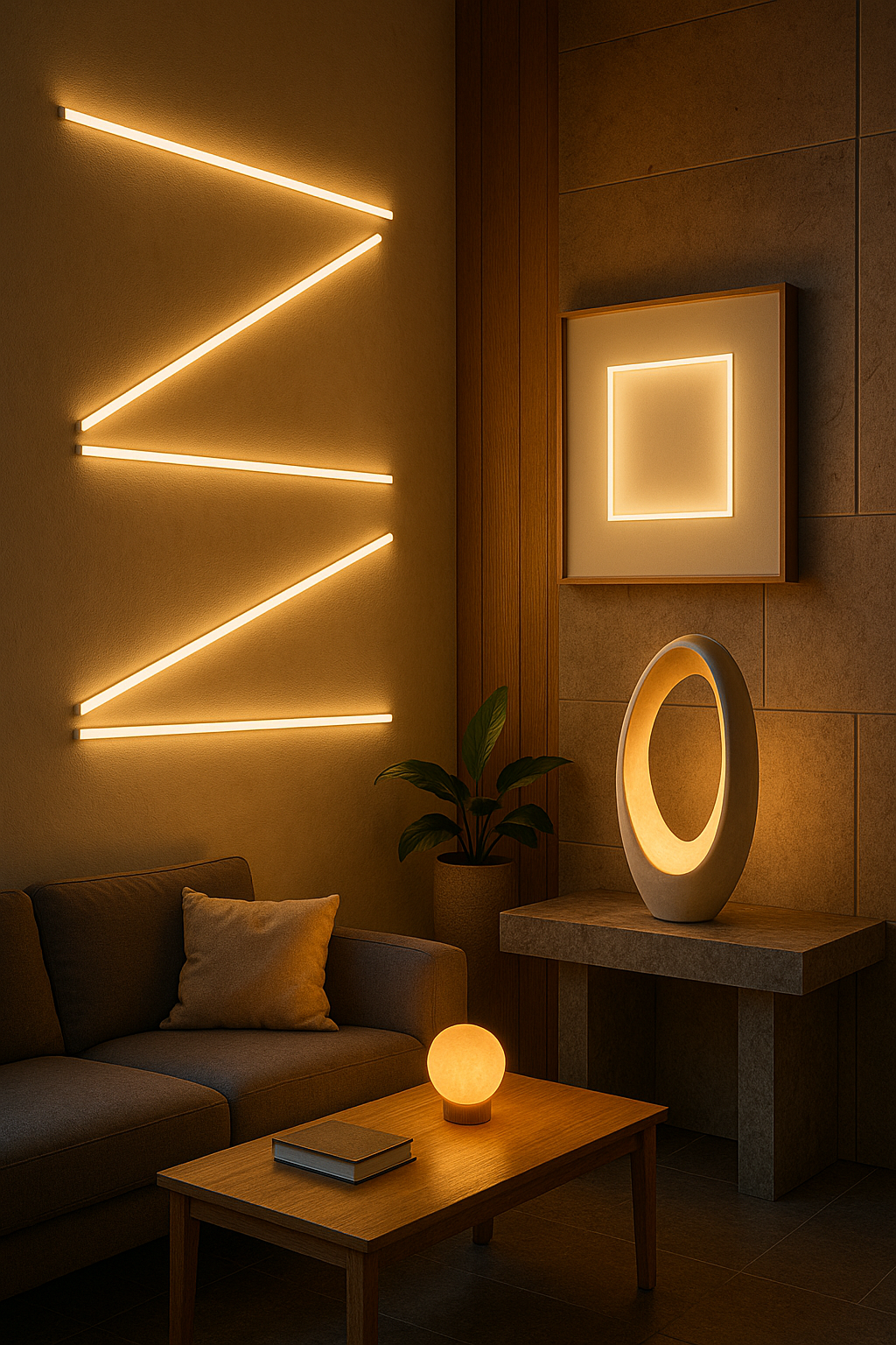 Umění - osvětlení domacáho prostředí