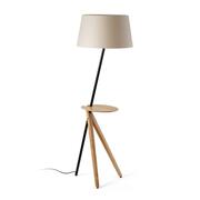 Dřevěné stojací lampy do obývacího pokoje