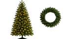Vánoční stromky a věnce