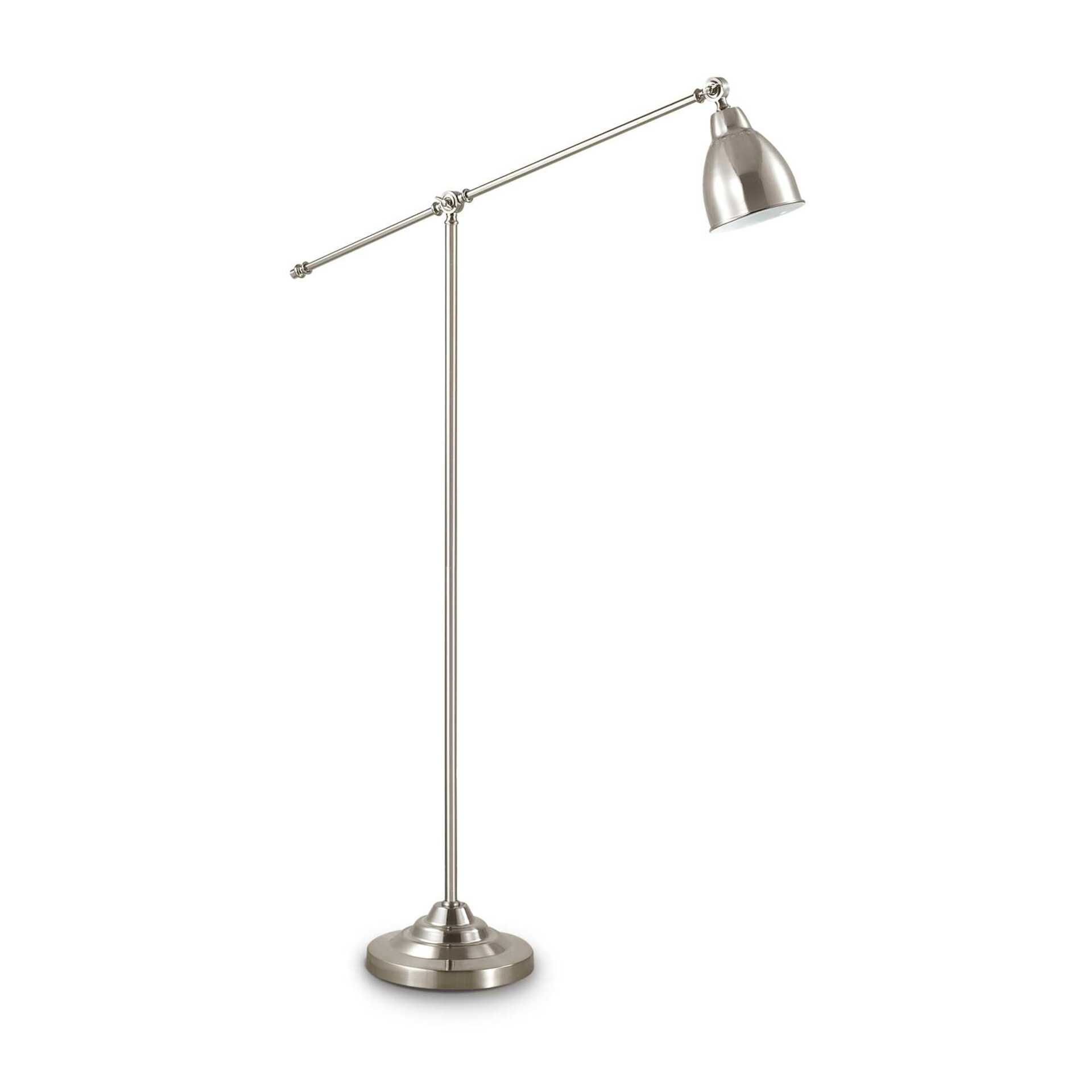 Levně Ideal Lux NEWTON PT1 NICKEL LAMPA STOJACÍ 015286