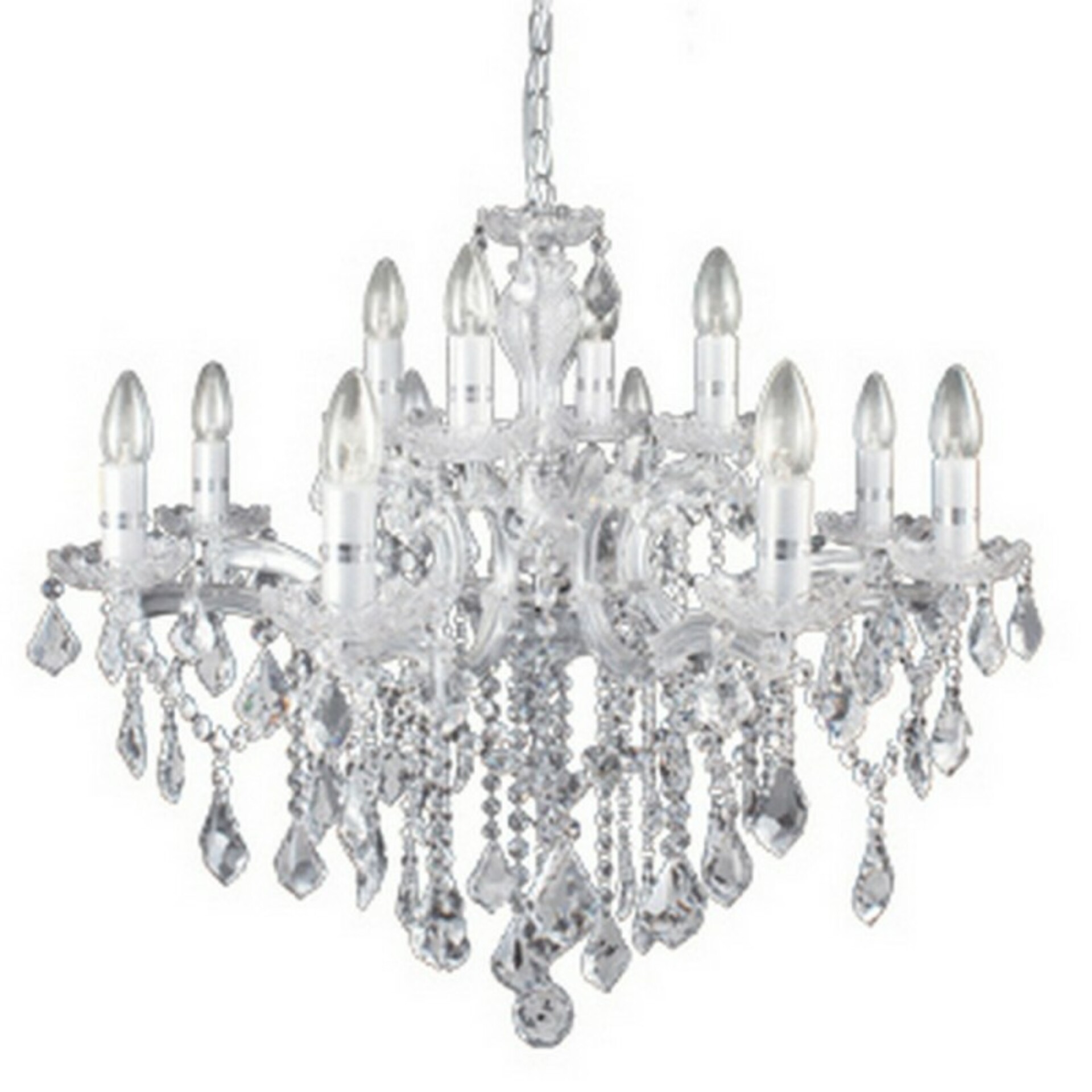 Ideal Lux FLORIAN SP12 CROMO SVÍTIDLO ZÁVĚSNÉ 035604