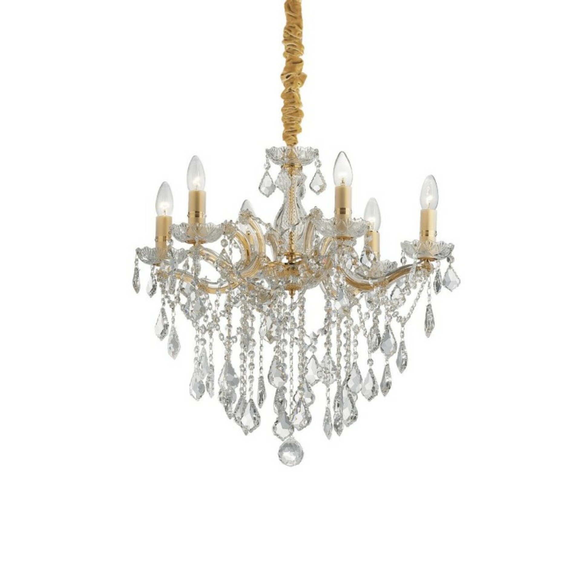 Ideal Lux FLORIAN SP6 ORO SVÍTIDLO ZÁVĚSNÉ 035635