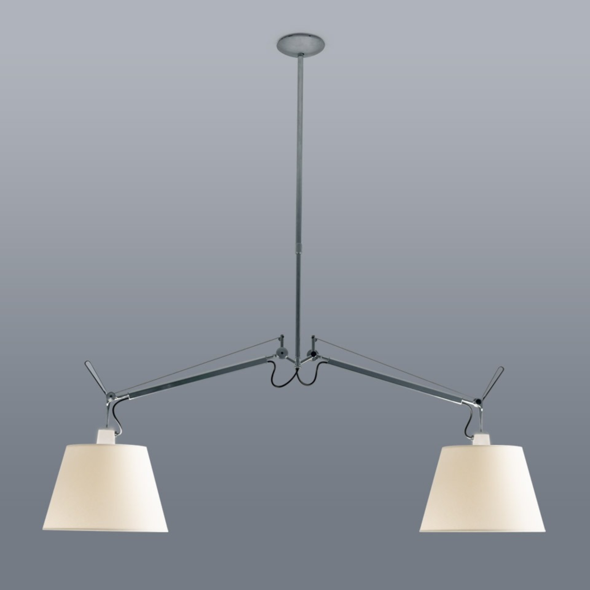 Levně Artemide závěsné svítidlo Tolomeo Basculante Due Bracci E27 max 2x21 W bez stínítka