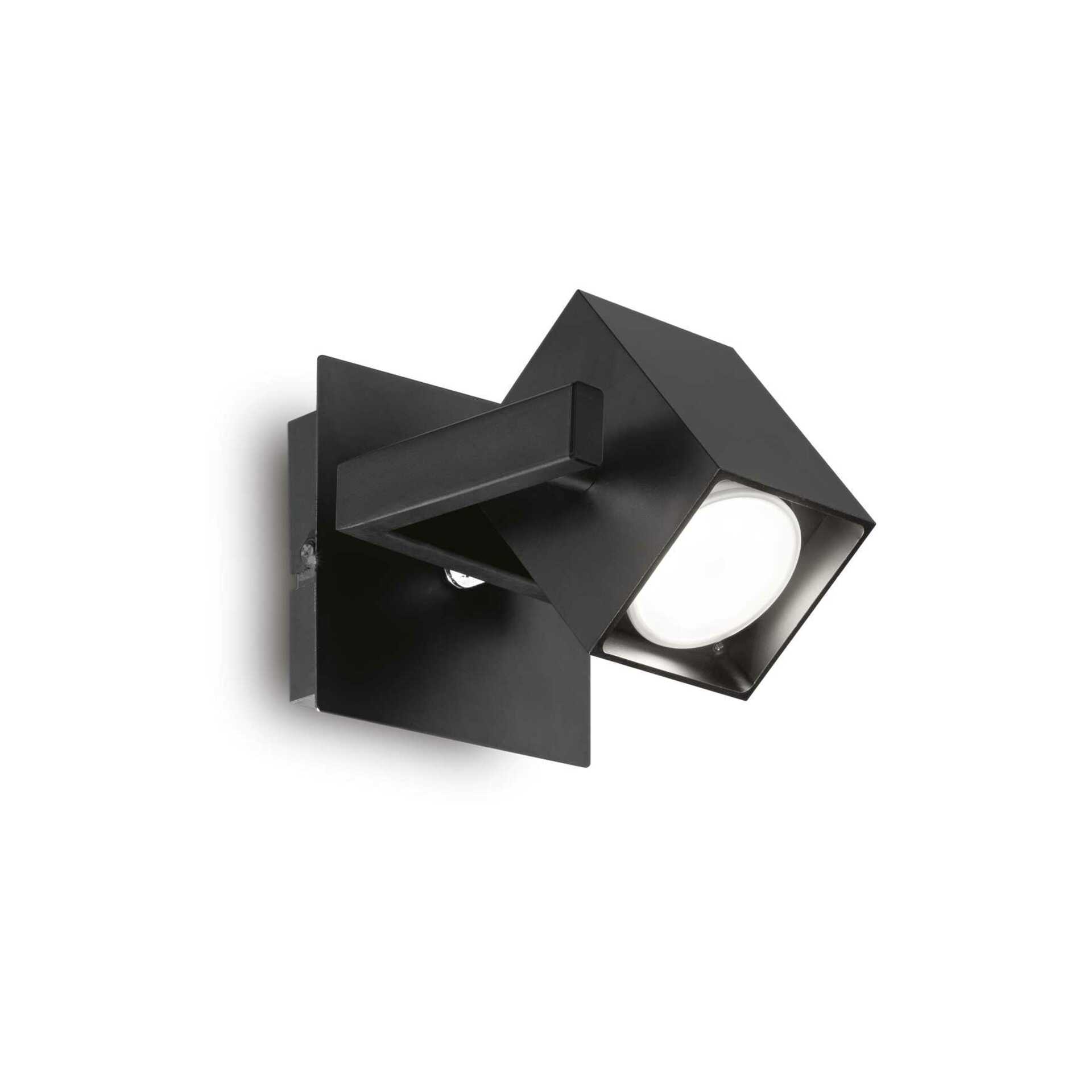 Bodové stropní a nástěnné svítidlo Ideal Lux Mouse AP1 nero 073569 1x50W černé