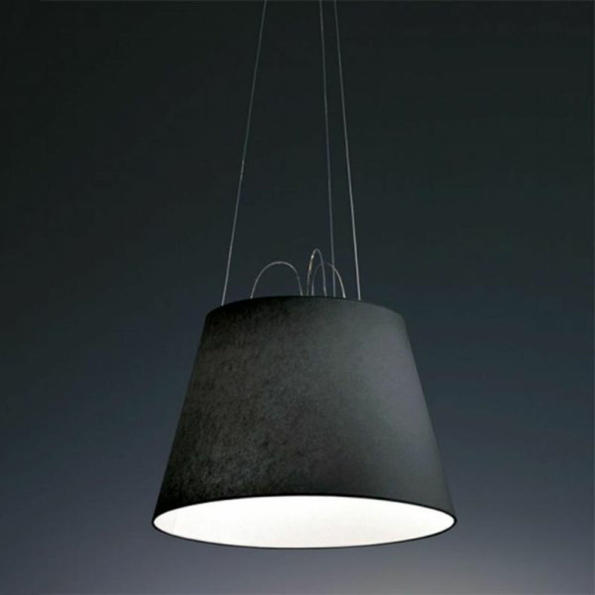 Artemide TOLOMEO MEGA závěs. stín.textil černá D.520 0772040A