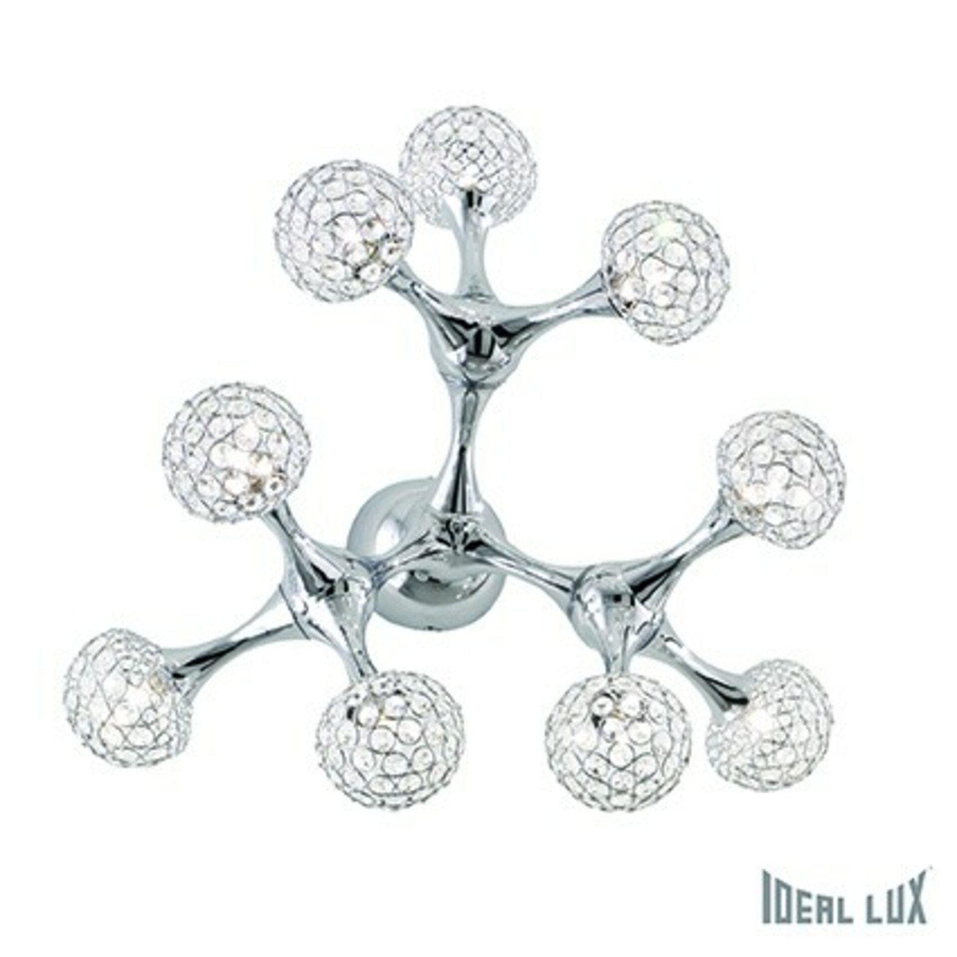 Ideal Lux NODI CRYSTAL PL9 SVÍTIDLO NÁSTĚNNÉ 093505