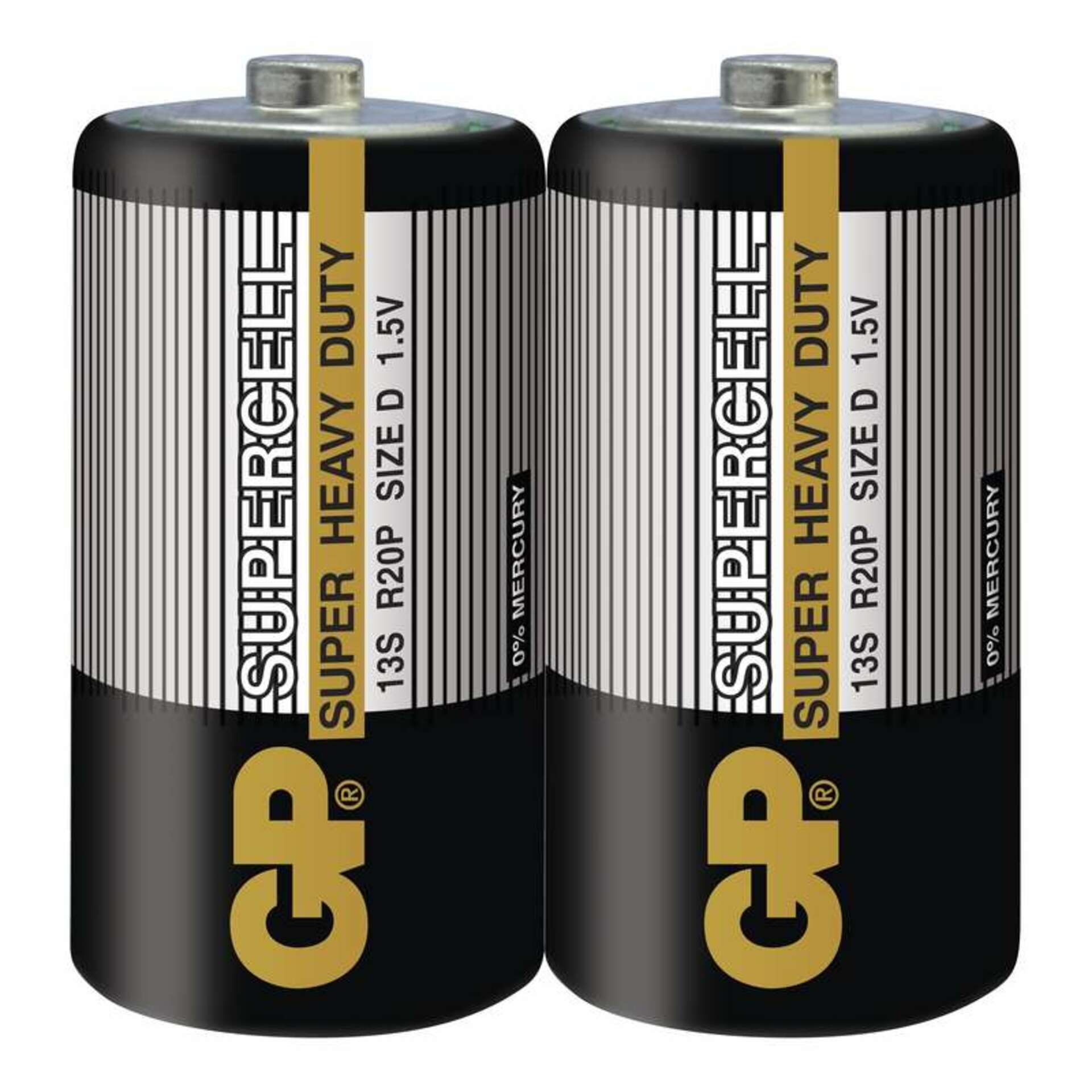 GP Batteries GP Zinkouhlíková baterie GP Supercell R20 (D) fólie 1011402000