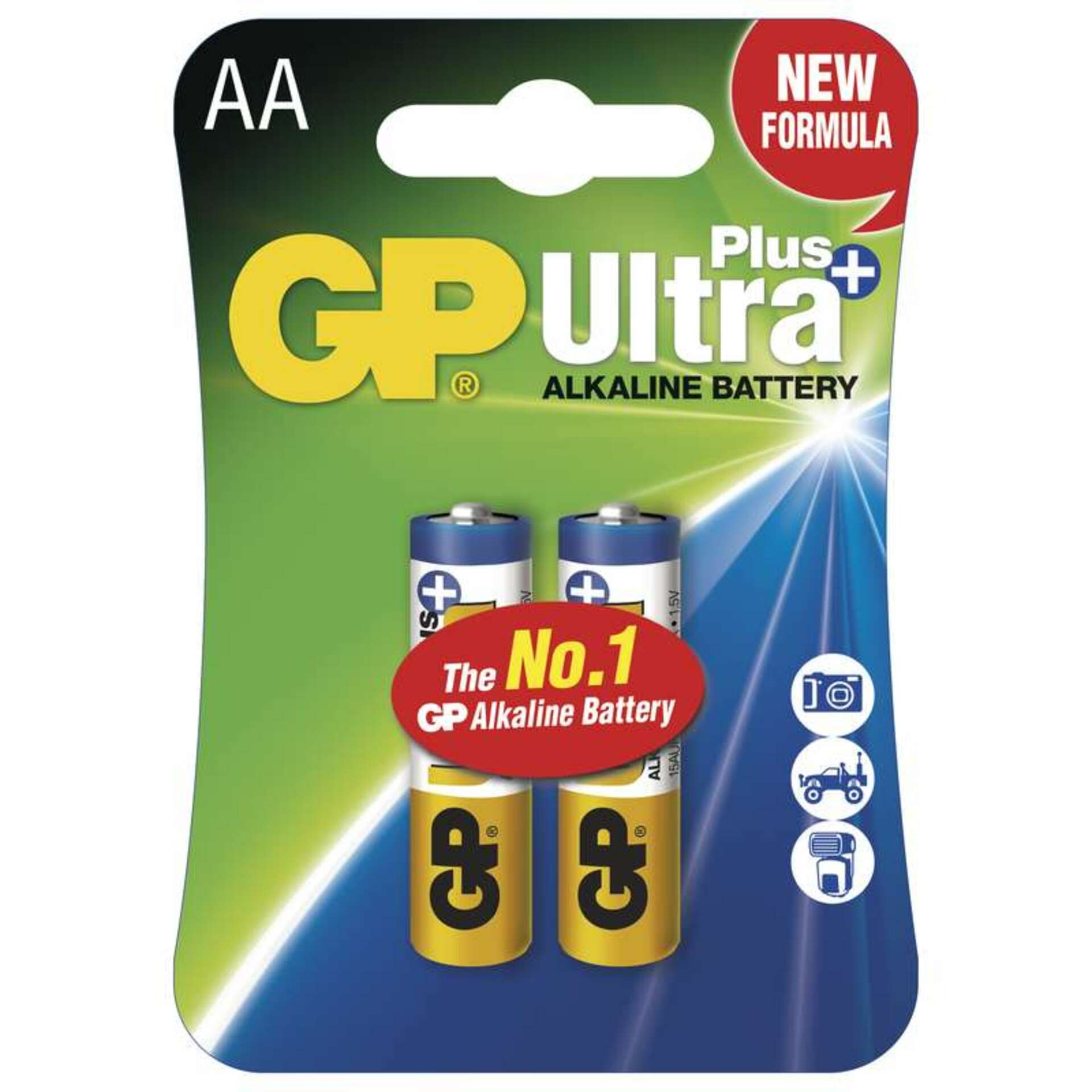 Levně GP Batteries GP Alkalická baterie GP Ultra Plus LR6 (AA), blistr 1017212000