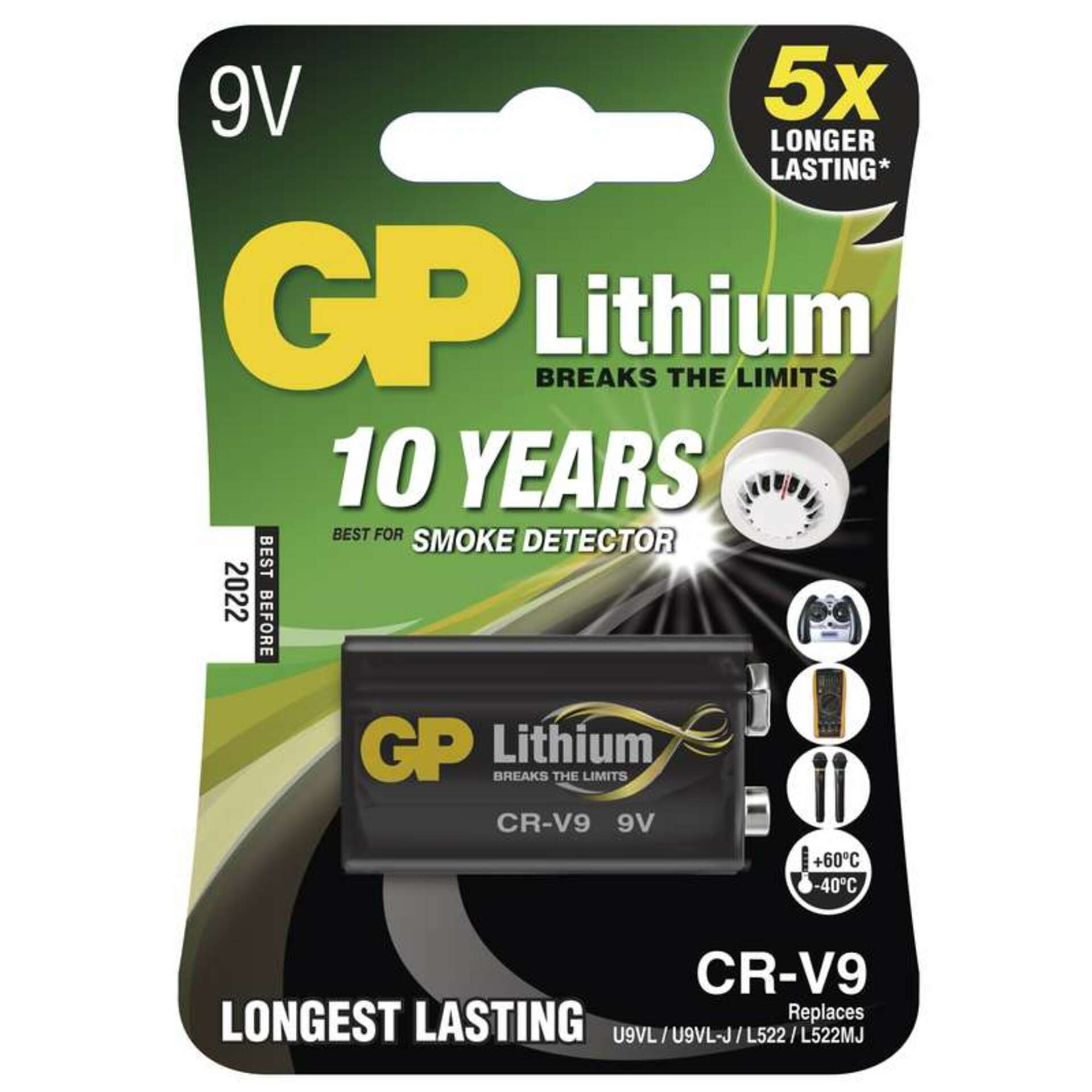 Levně GP Batteries GP GP baterie lithiová CR-V9, blistr 1022000911