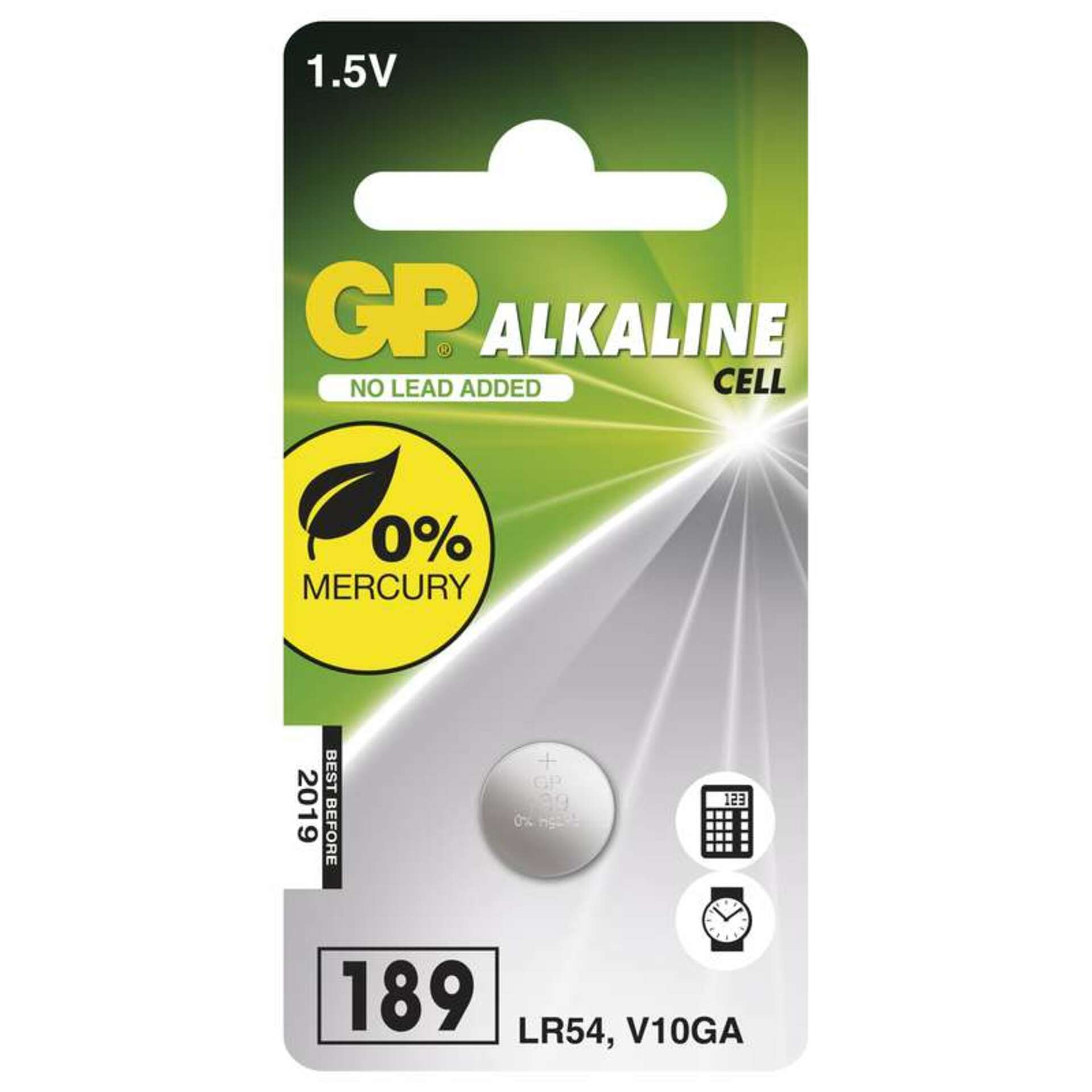 Levně GP Batteries GP Alkalická knoflíková baterie GP LR54 (189F), blistr 1041018911