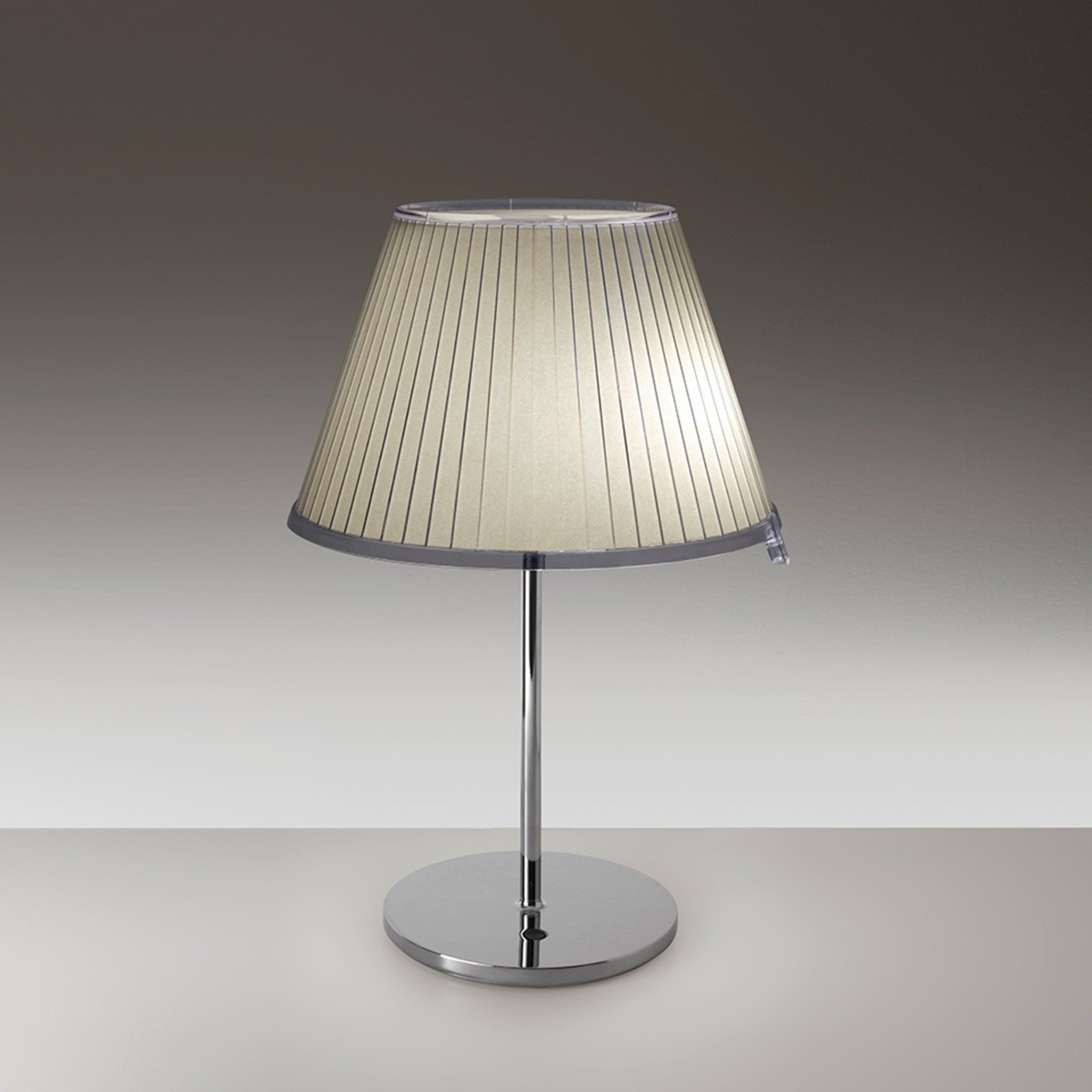 Levně Artemide stolní lampa Choose E27 max 12 W Design Collection pergamen/chrom