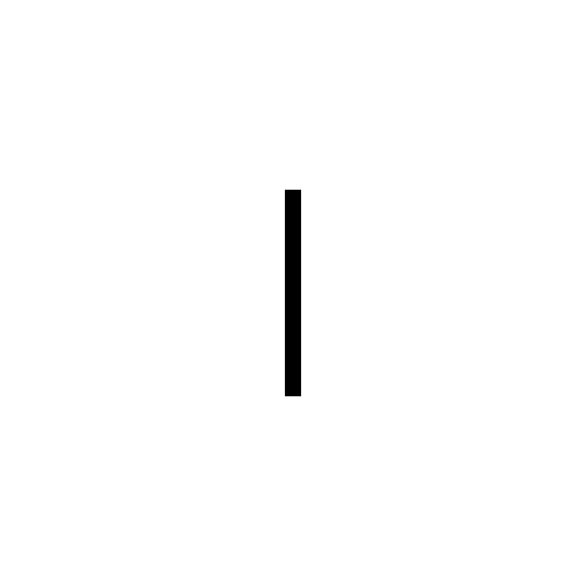 Levně Artemide nástěnné svítidlo Alphabet of Light písmeno i 8 W 3000K