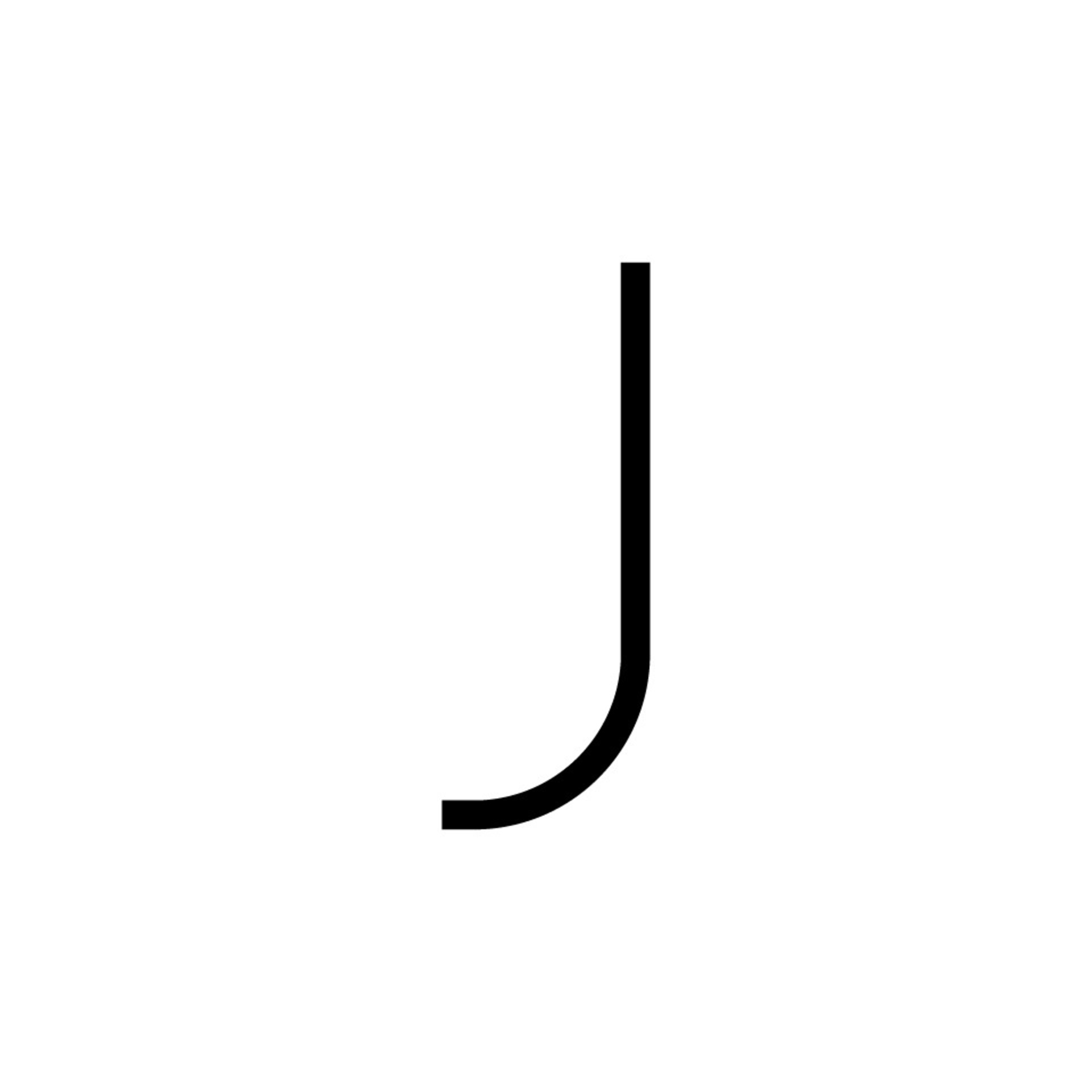 Levně Artemide nástěnné LED svítidlo Alphabet of Light písmeno j 14 W 3000K