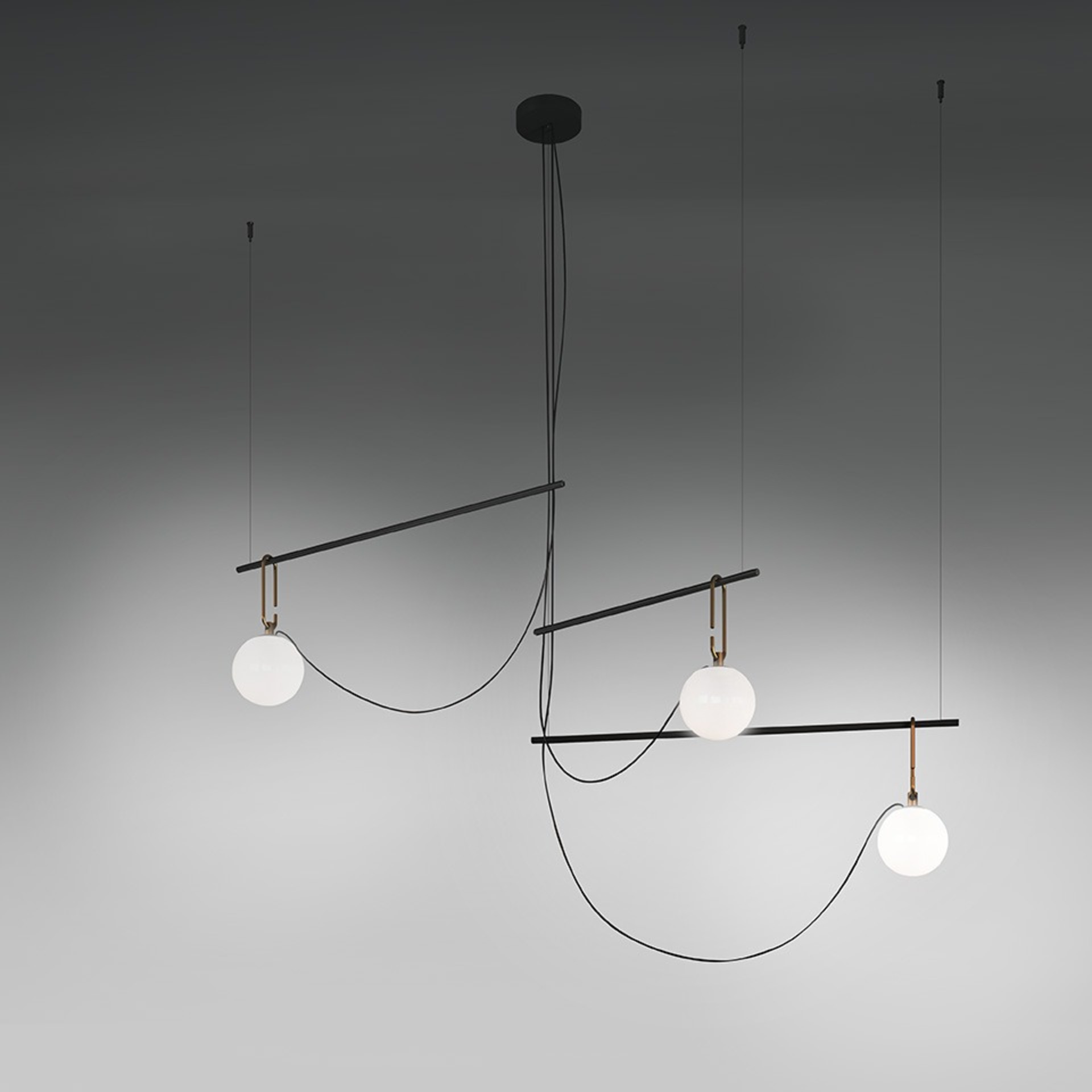 Levně Artemide závěsné svítidlo nh S3 14, 3x E14, max 3x5 W, 220-240 V
