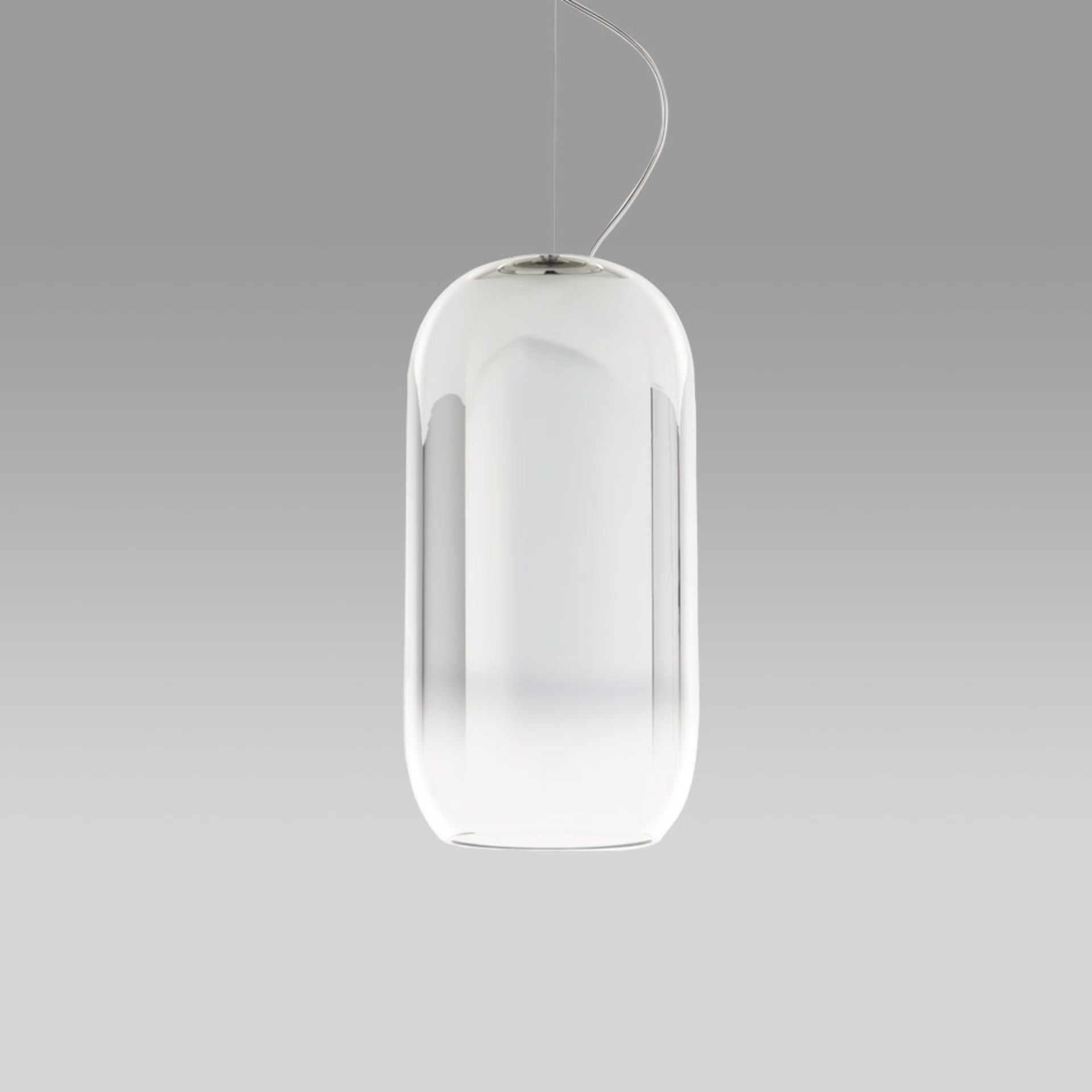 Levně Artemide závěsné svítidlo Gople E27 Design Collection 17 W stříbrné