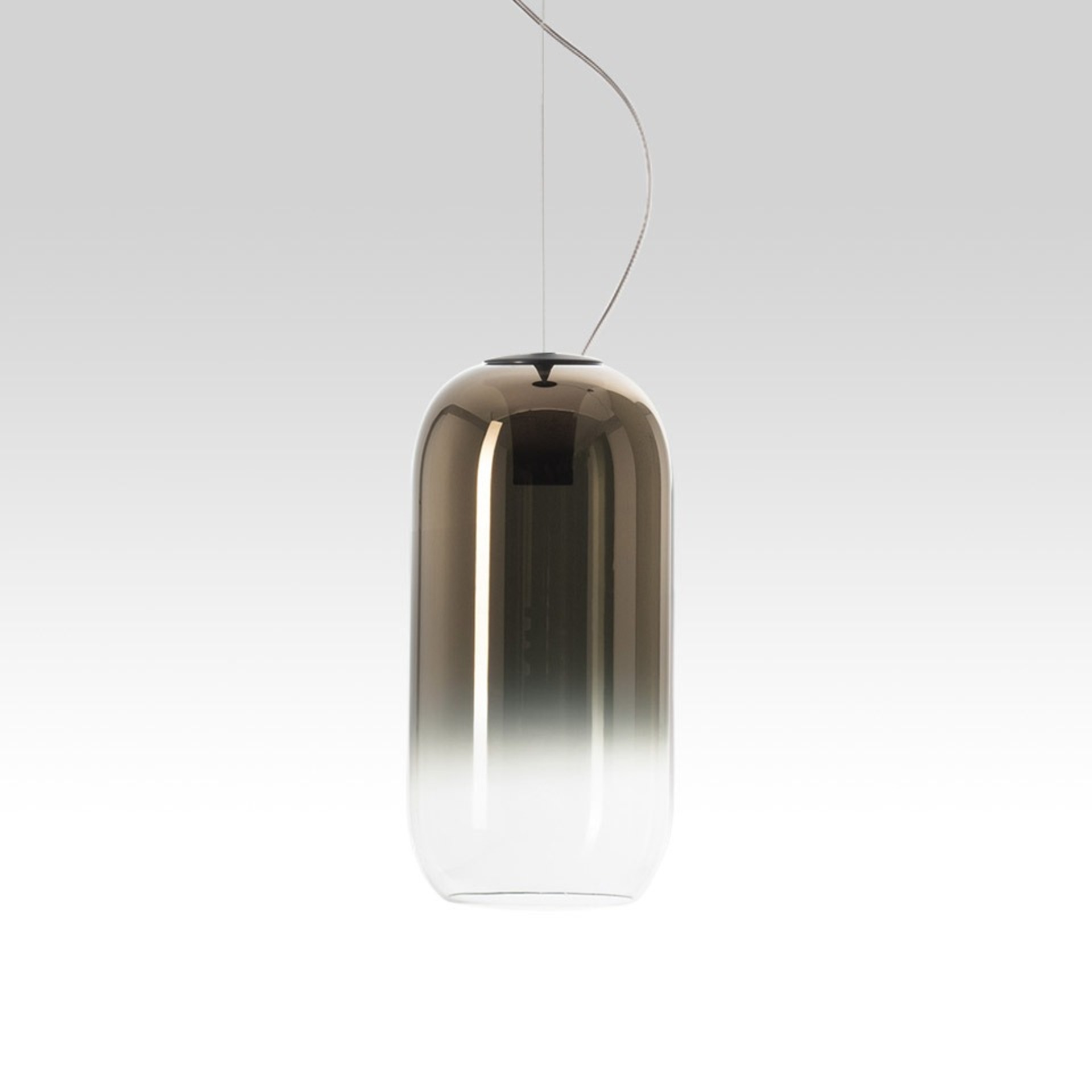 Levně Artemide závěsné svítidlo Gople E27 Design Collection 17 W černá/bronz
