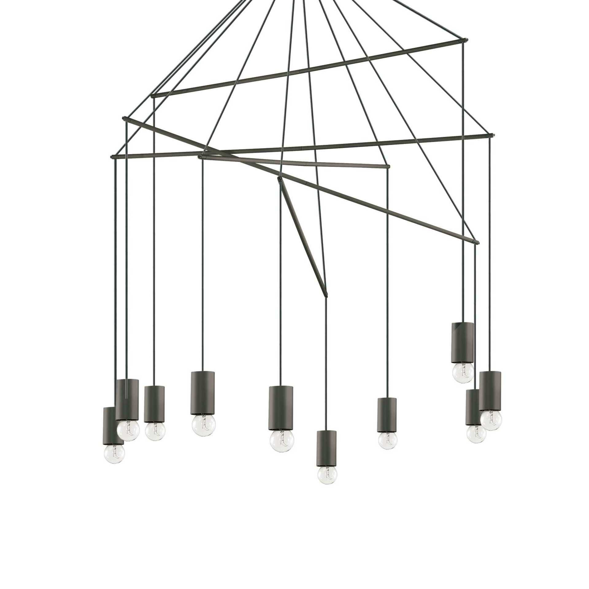 Závěsné svítidlo Ideal Lux Pop SP10 nero 158860 černé 90cm