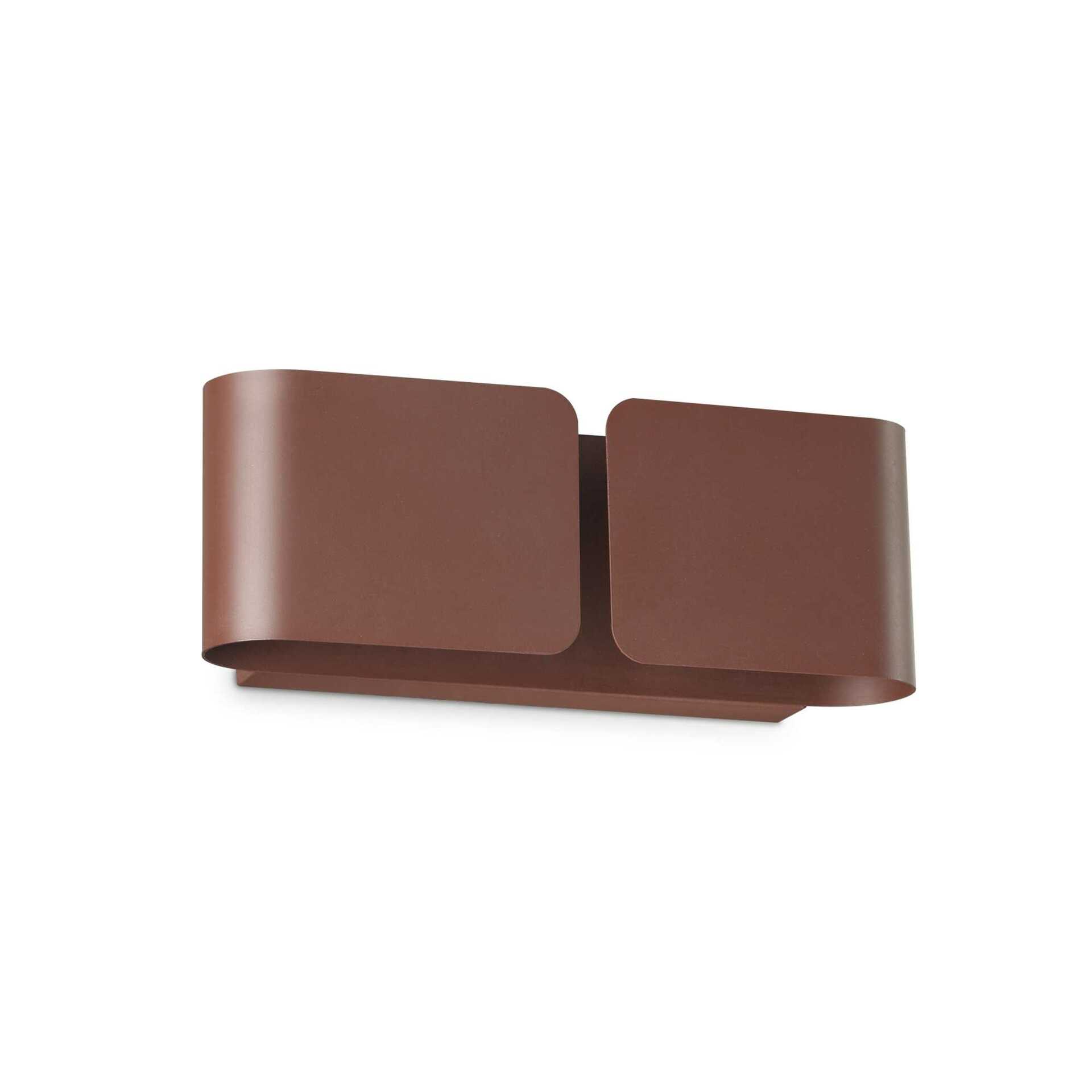 Nástěnné svítidlo Ideal Lux Clip AP2 mini corten 170923 G9 2x40W 25cm rezavé